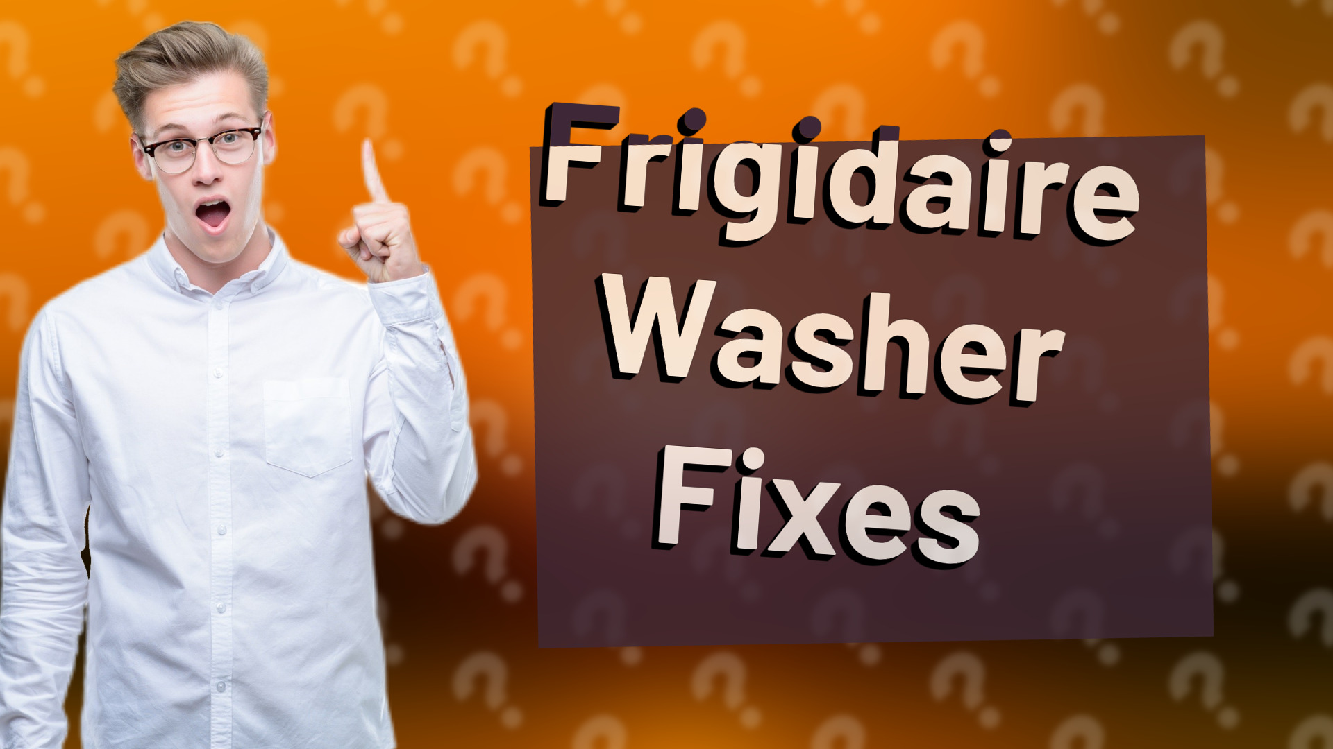 Frigidaire Washer Fixes