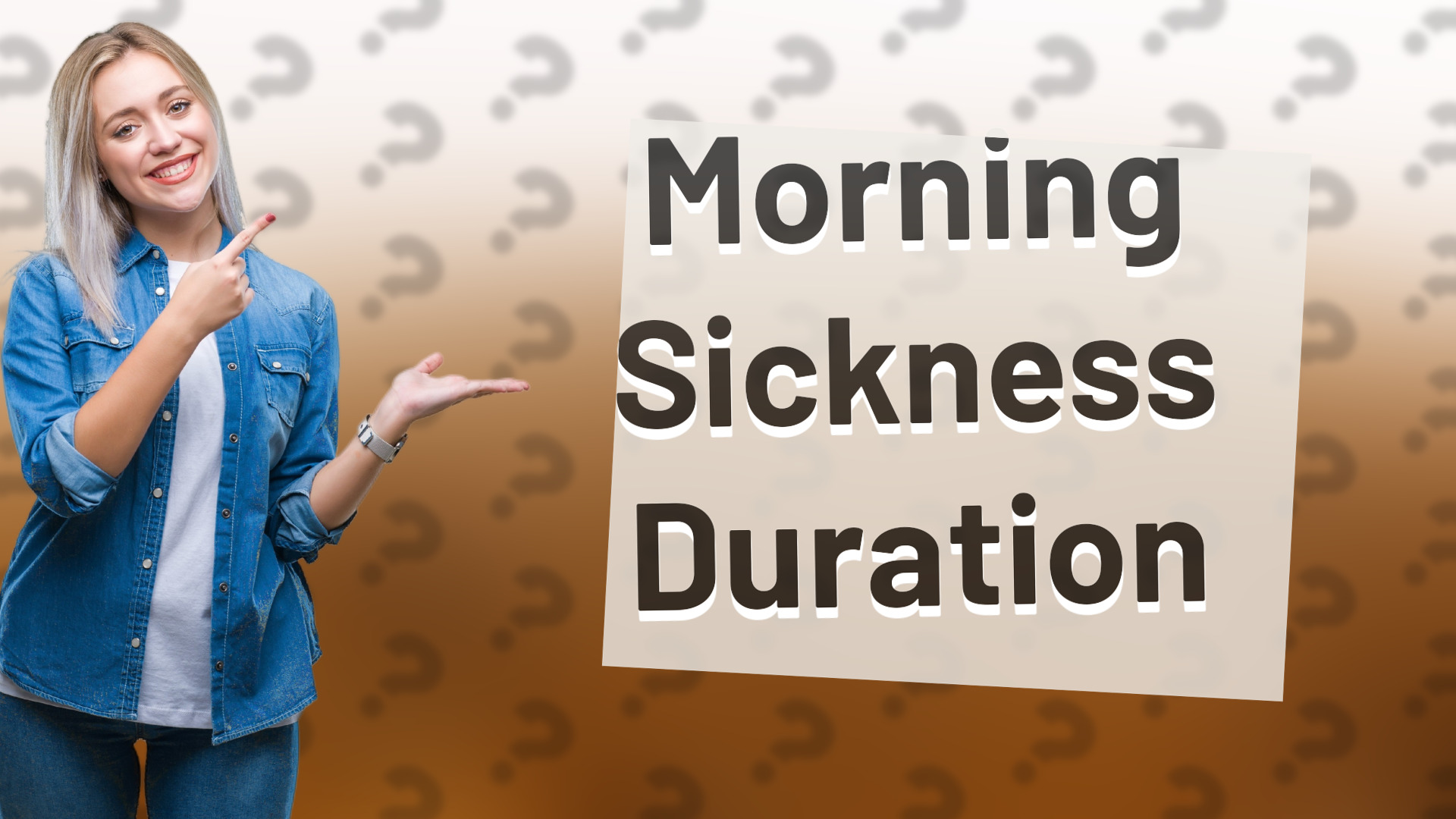 Morning Sickness Duration