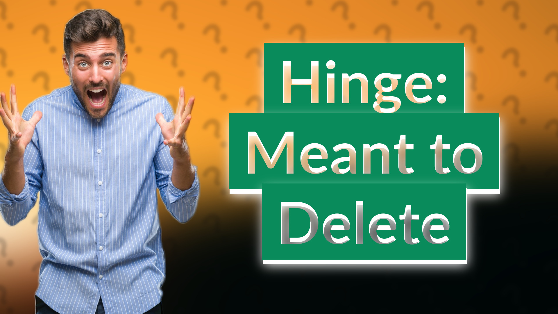 Hinge: Meant to Delete