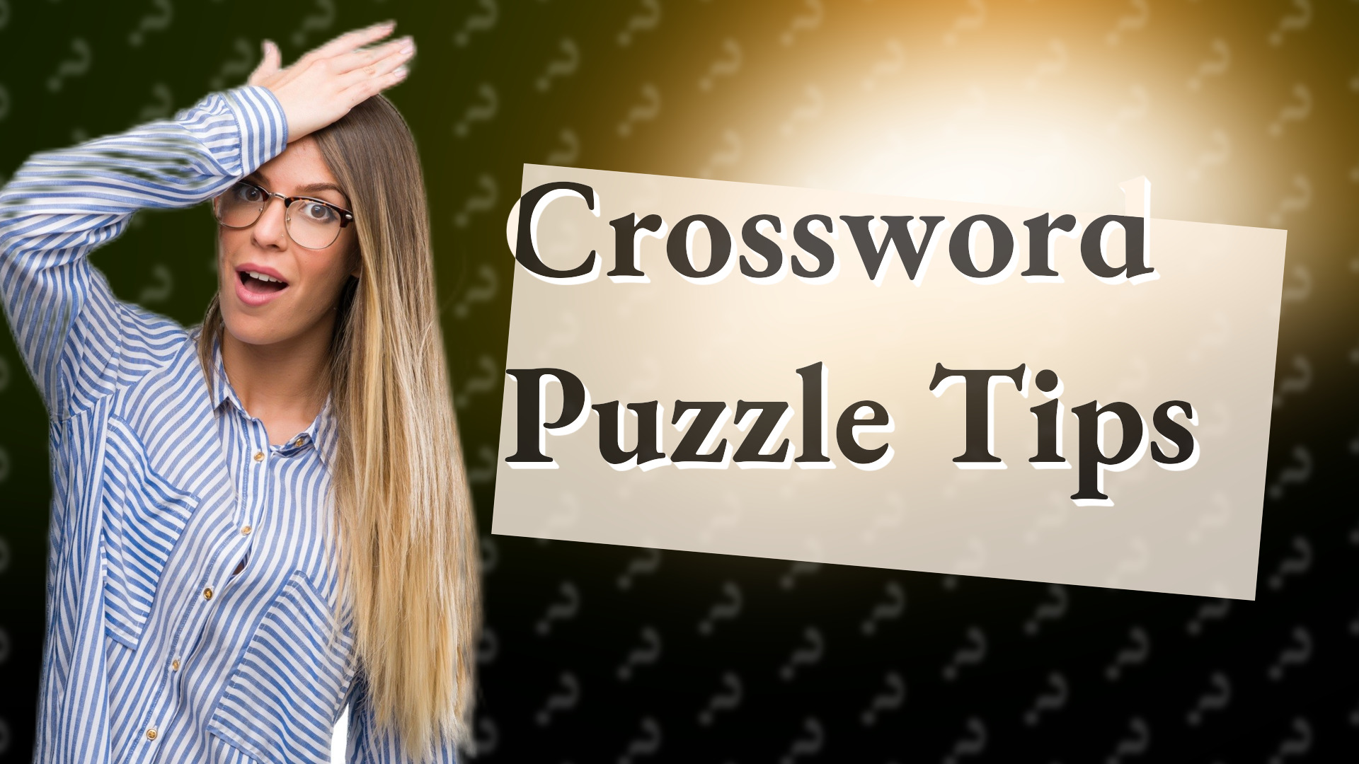 Crossword Puzzle Tips