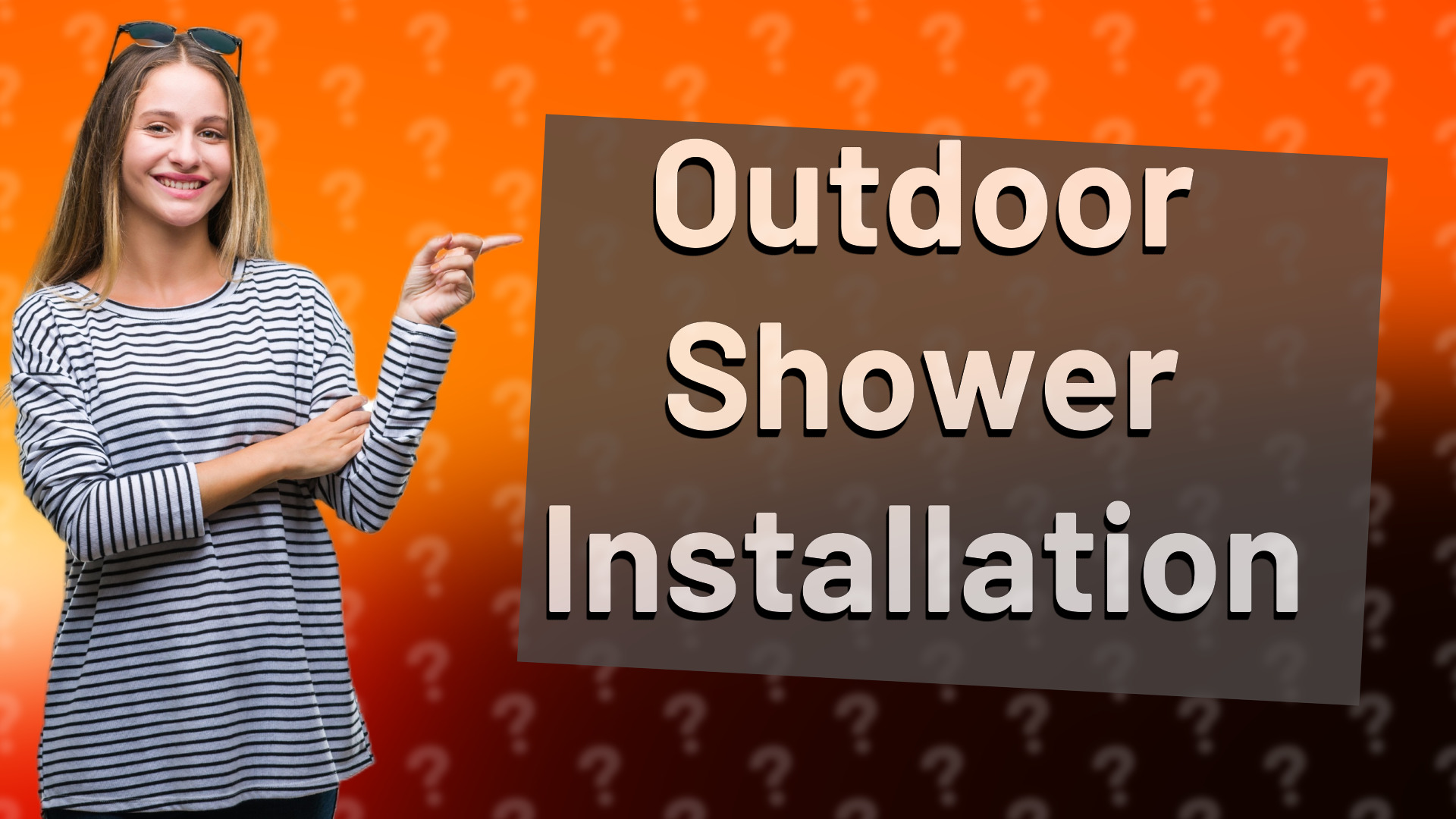 Outdoor Shower Installation