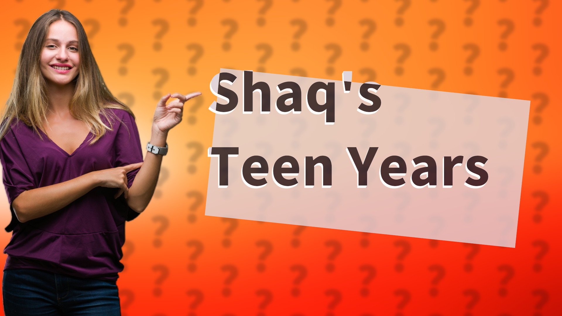Shaq's Teen Years