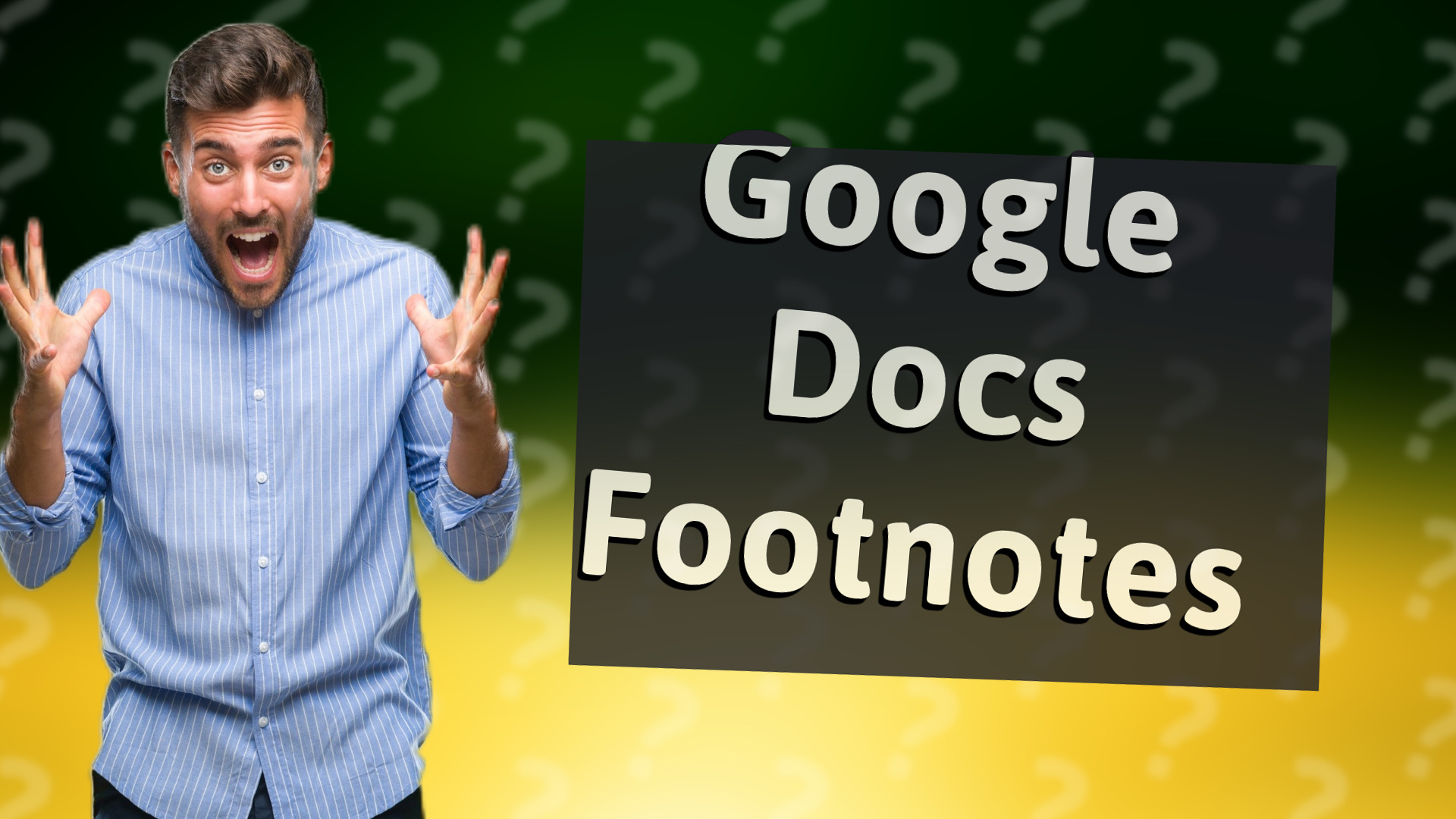 Google Docs Footnotes