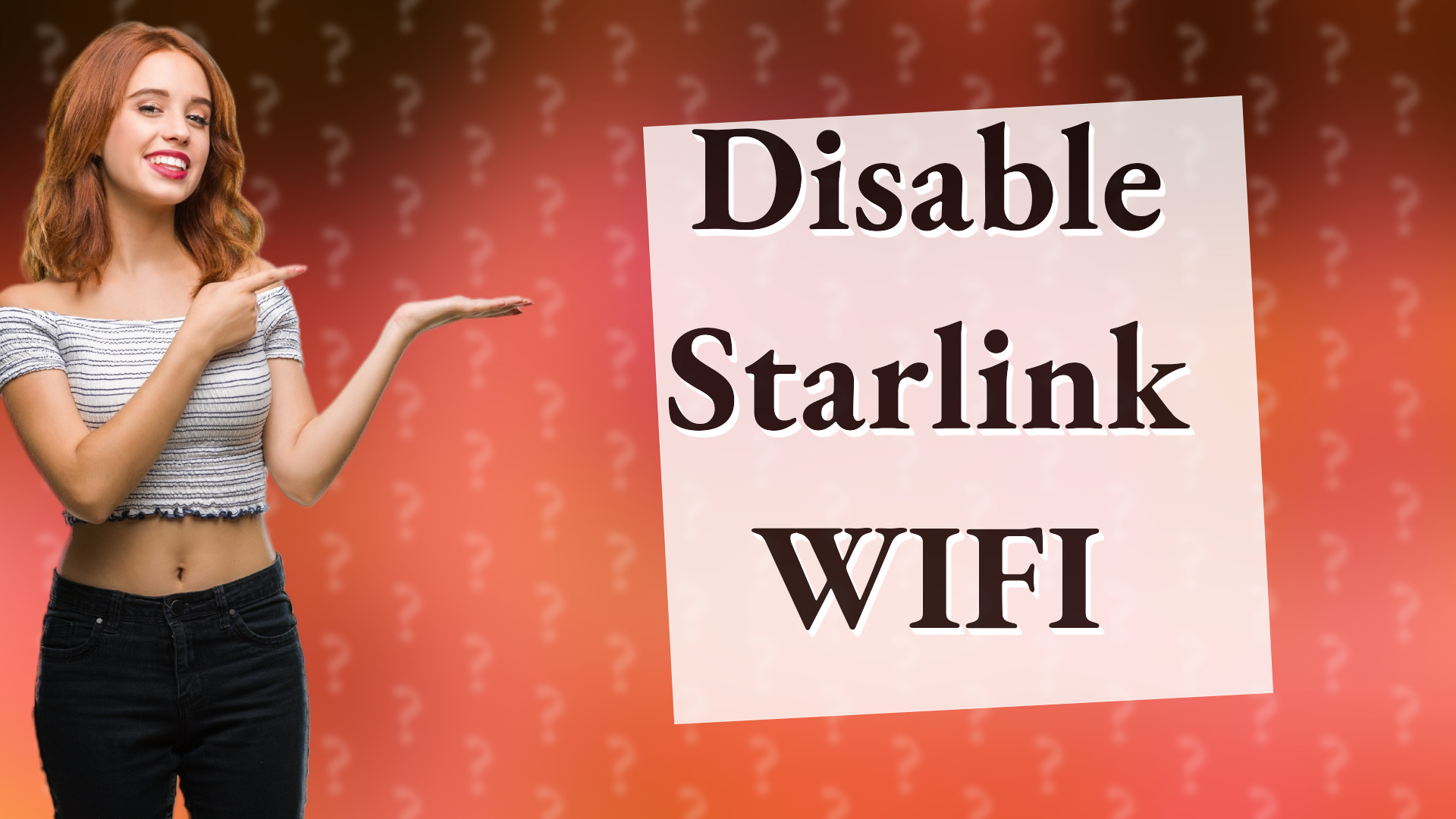 Disable Starlink WIFI