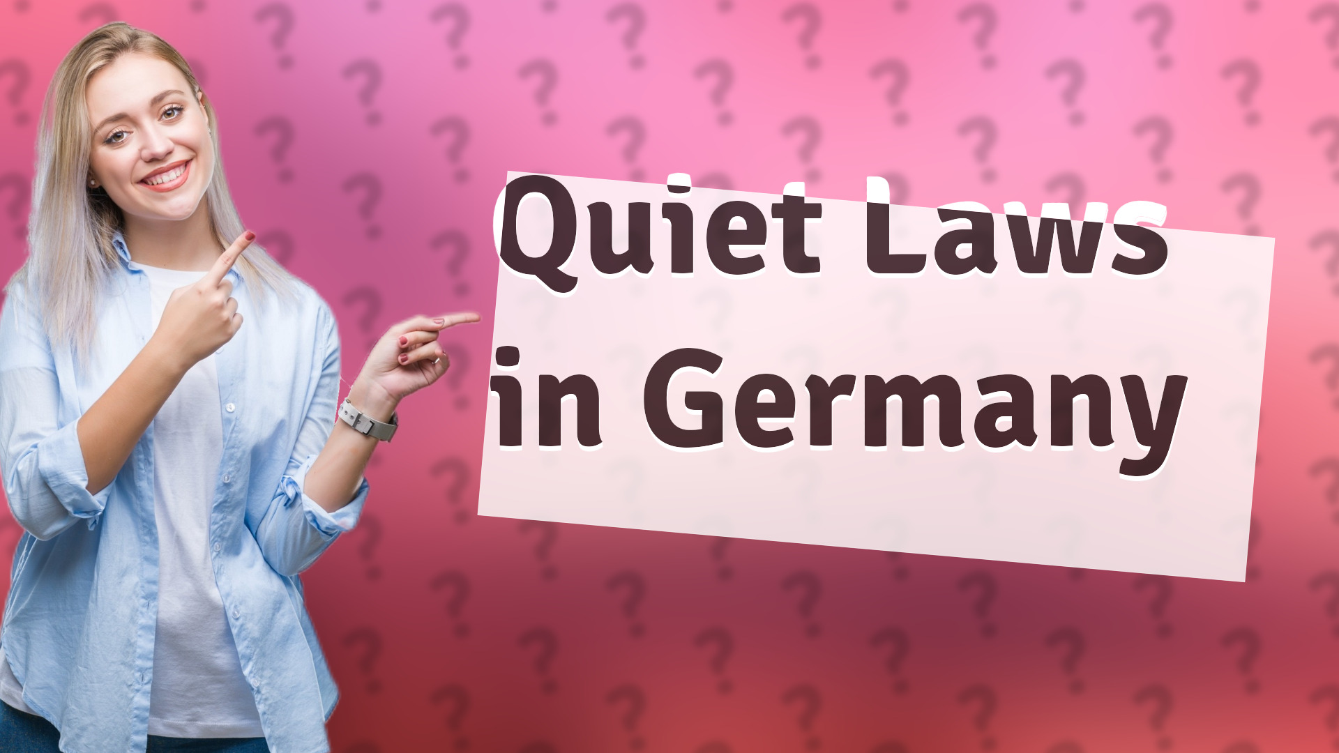 Quiet Laws in Germany