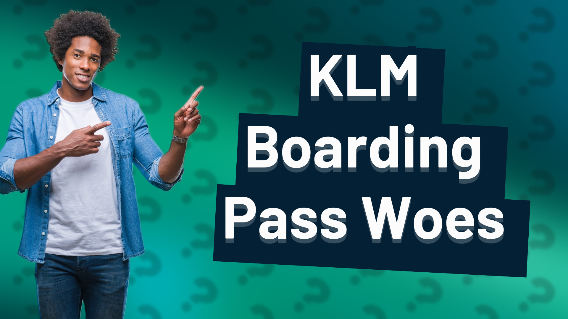 KLM Boarding Pass Woes