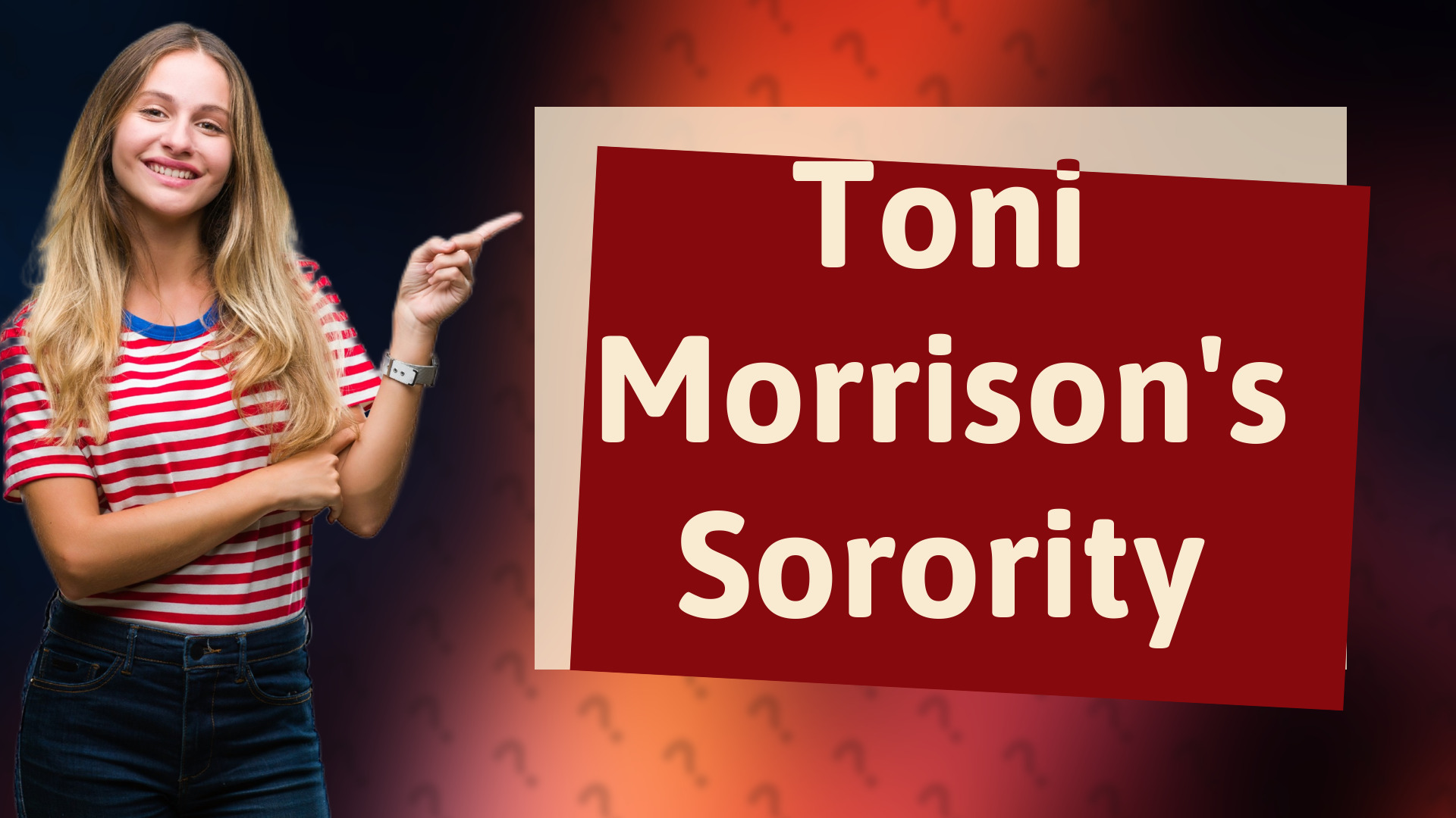 Toni Morrison's Sorority