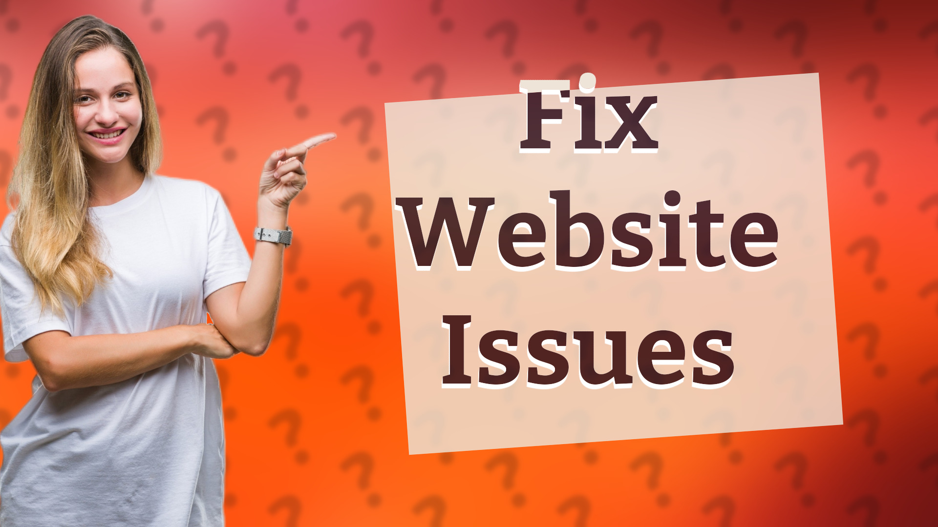 Fix Website Issues