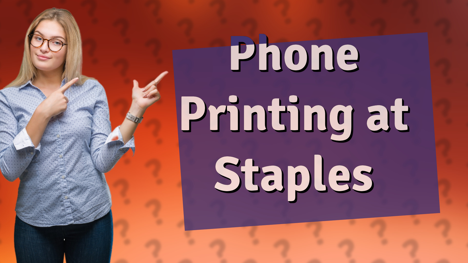Phone Printing at Staples