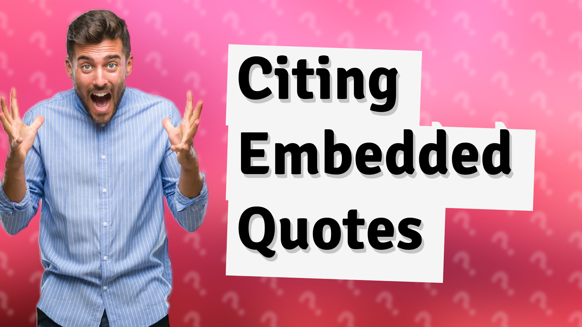 Citing Embedded Quotes