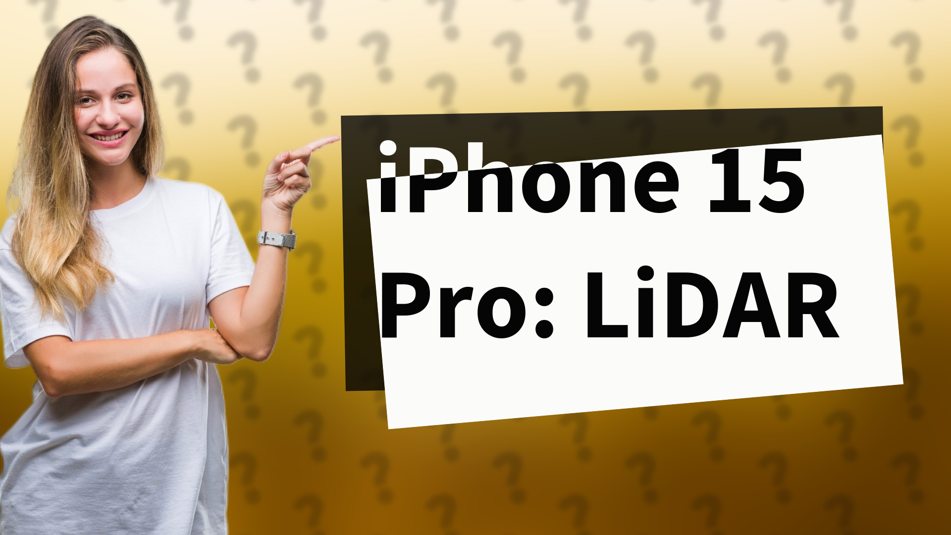 iPhone 15 Pro: LiDAR