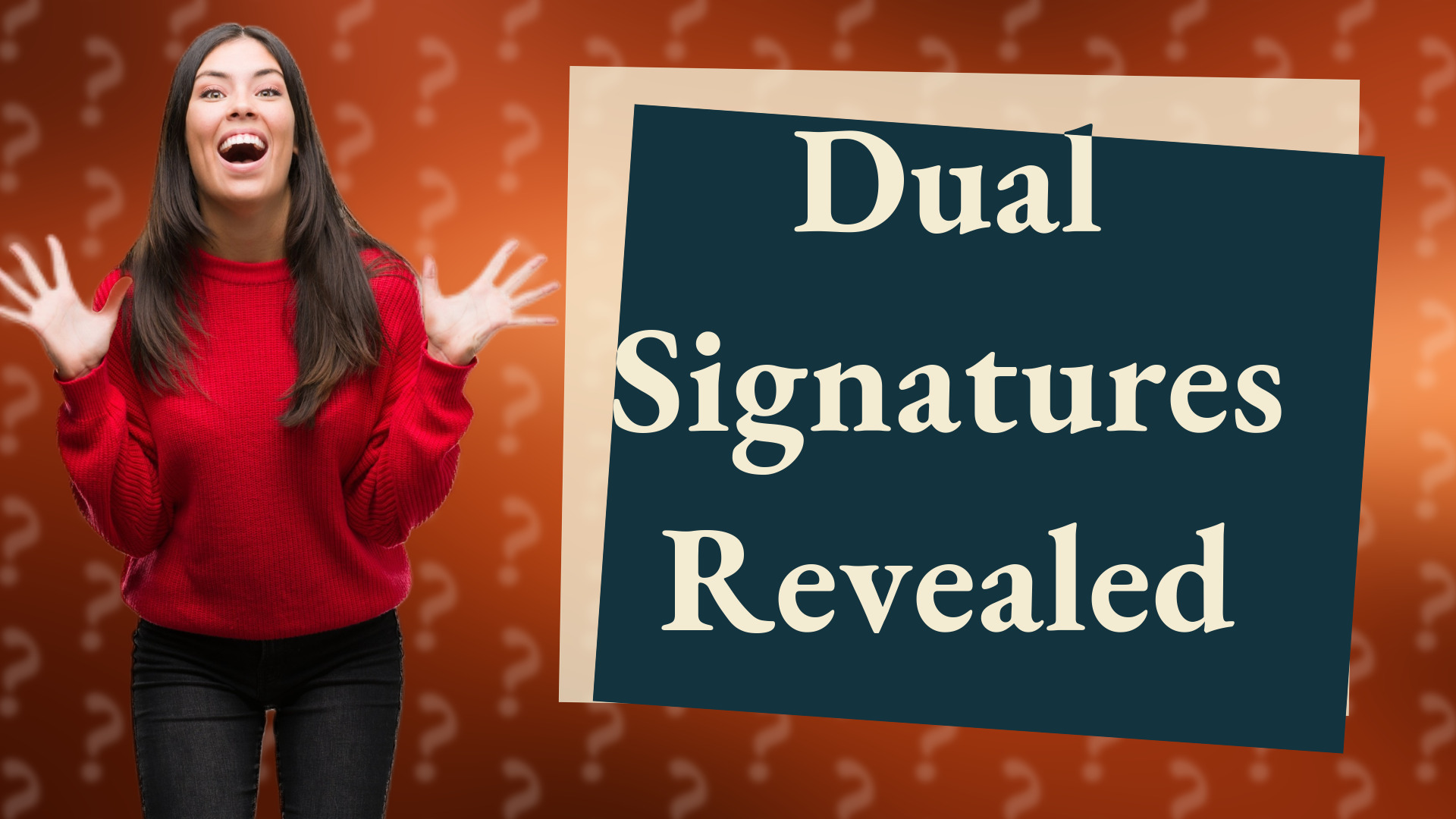 Dual Signatures Revealed