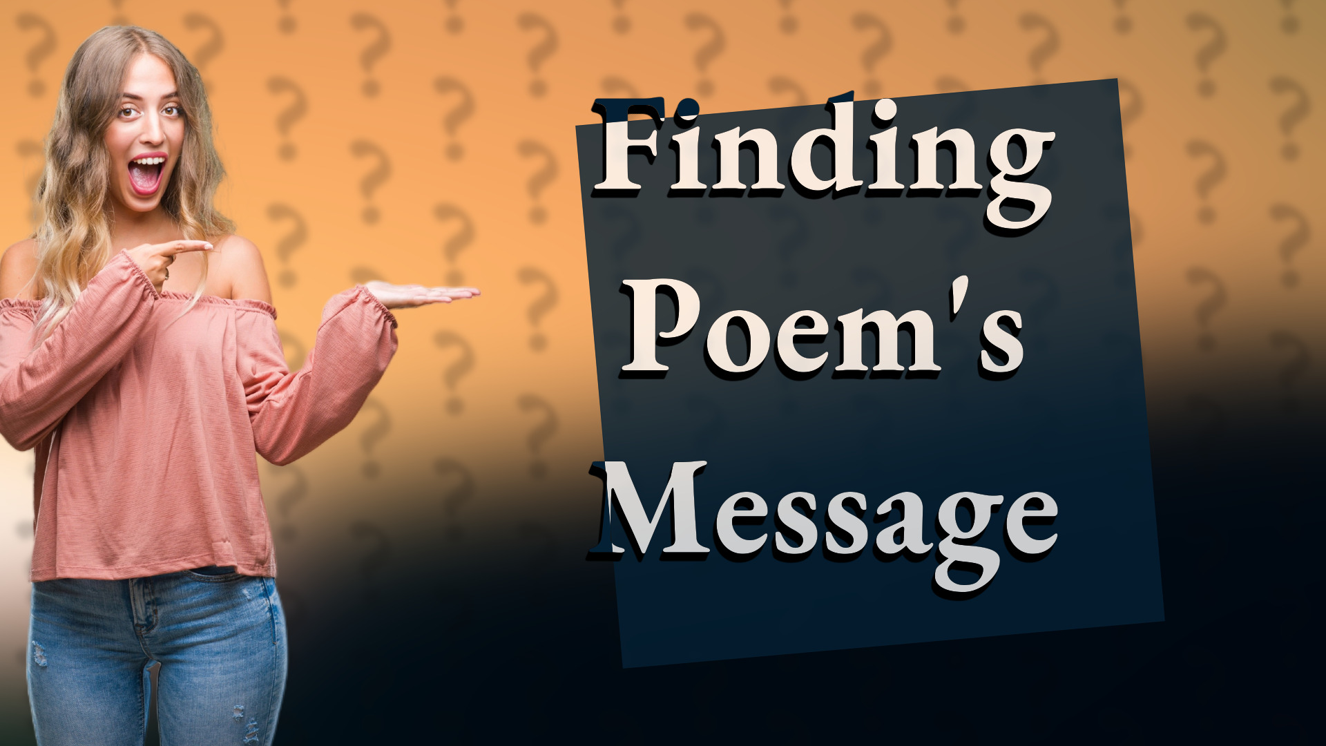 Finding Poem's Message