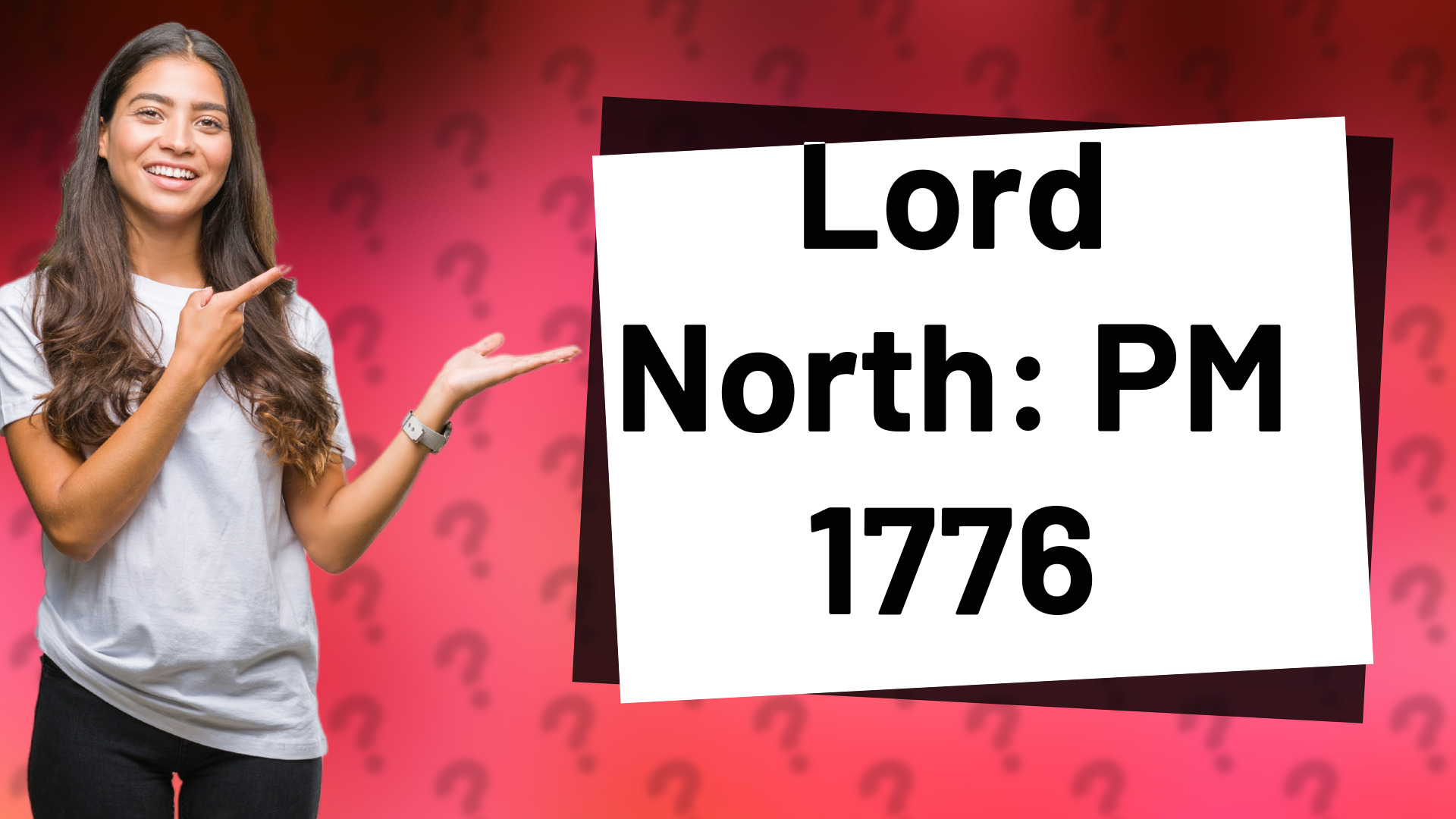 Lord North: PM 1776
