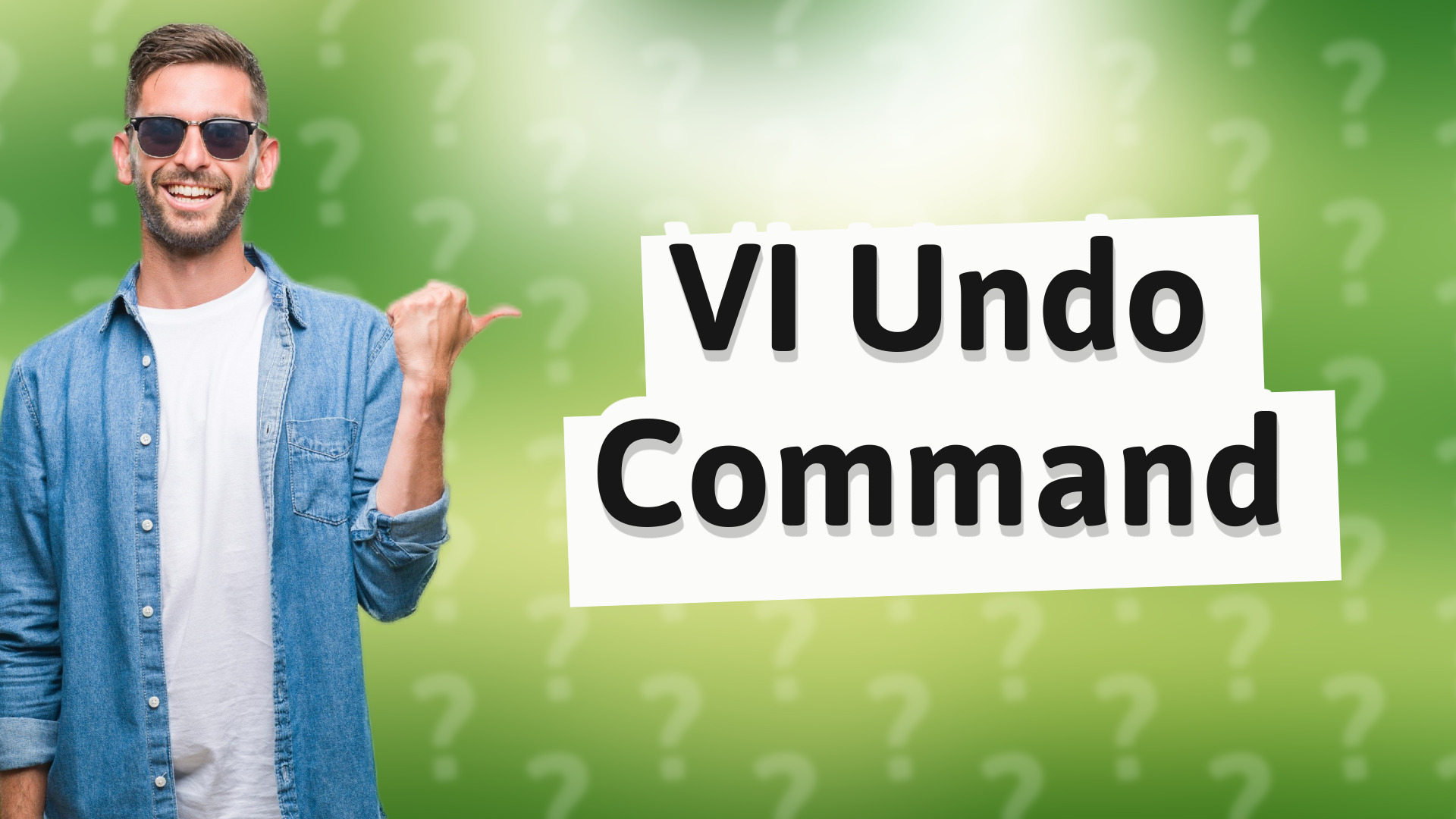 VI Undo Command