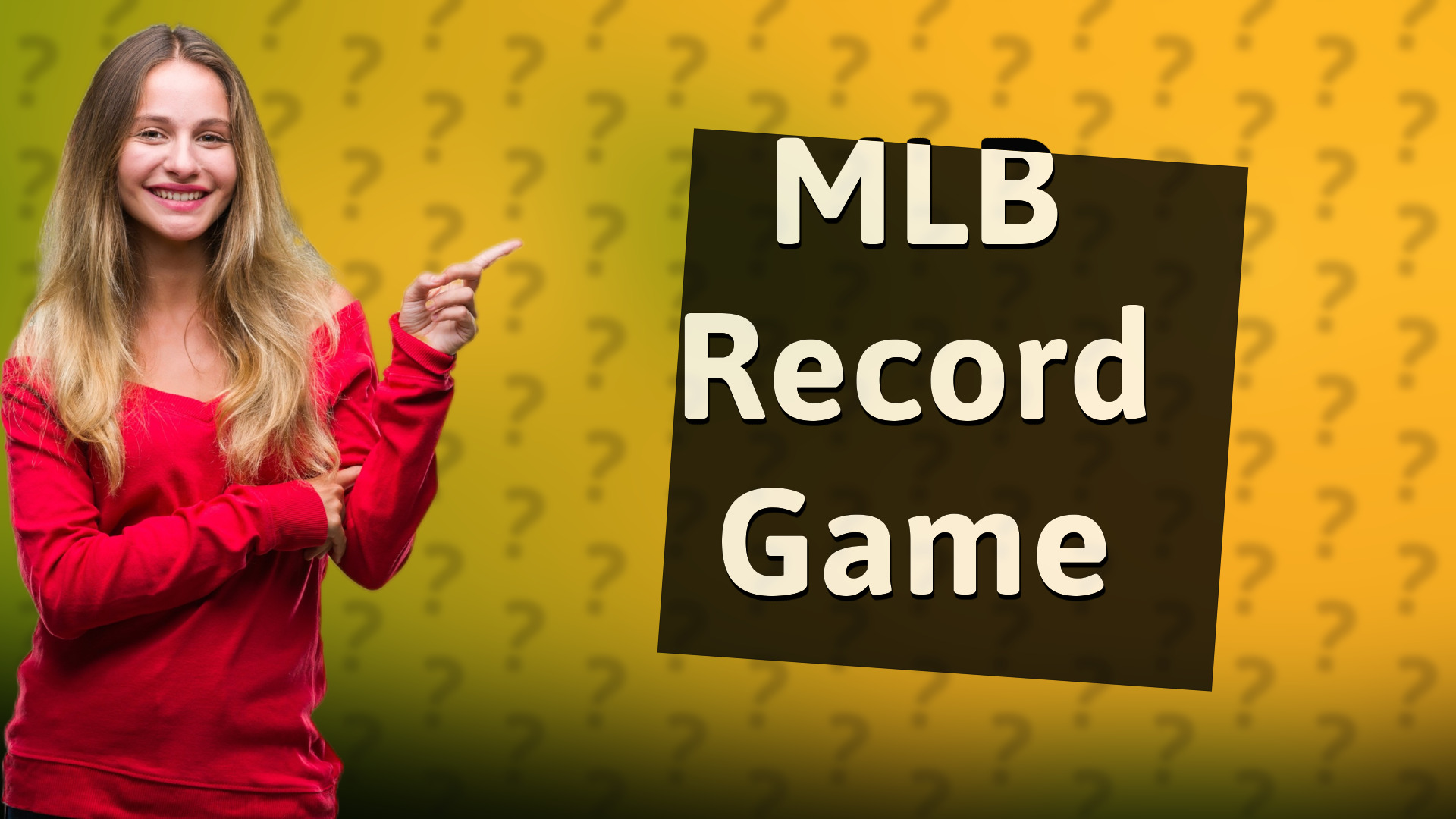 MLB Record Game