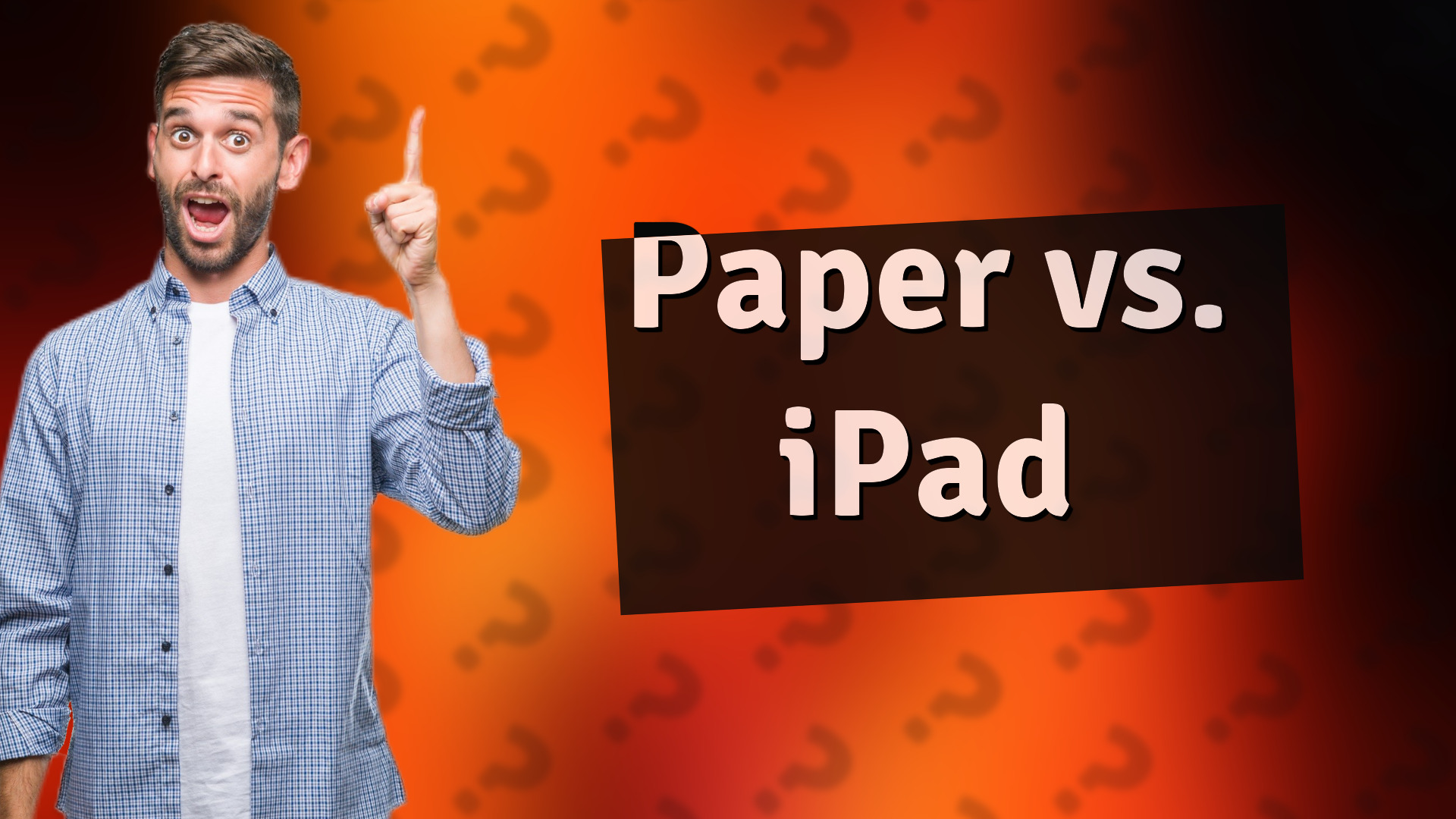 Paper vs. iPad