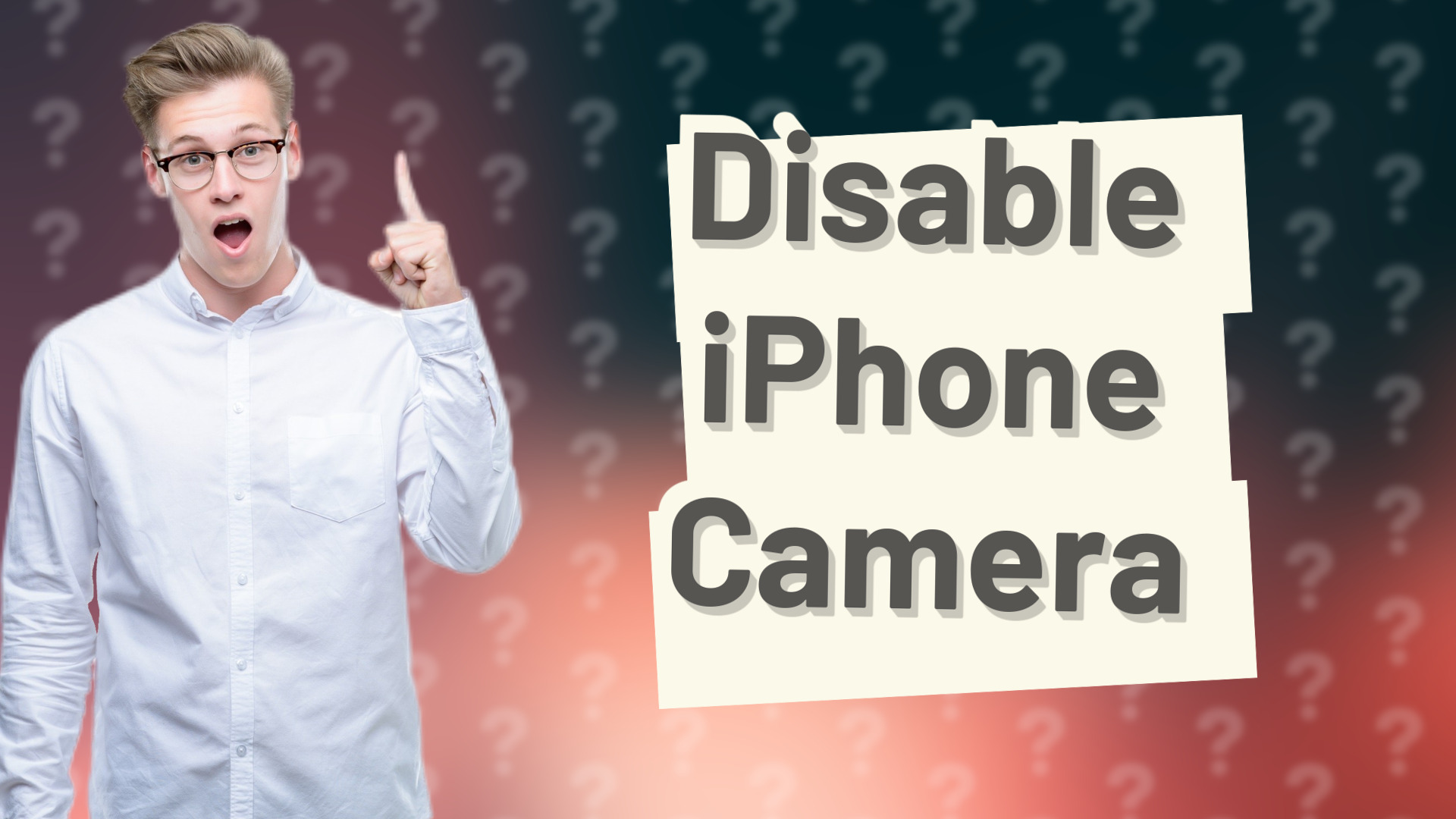 Disable iPhone Camera
