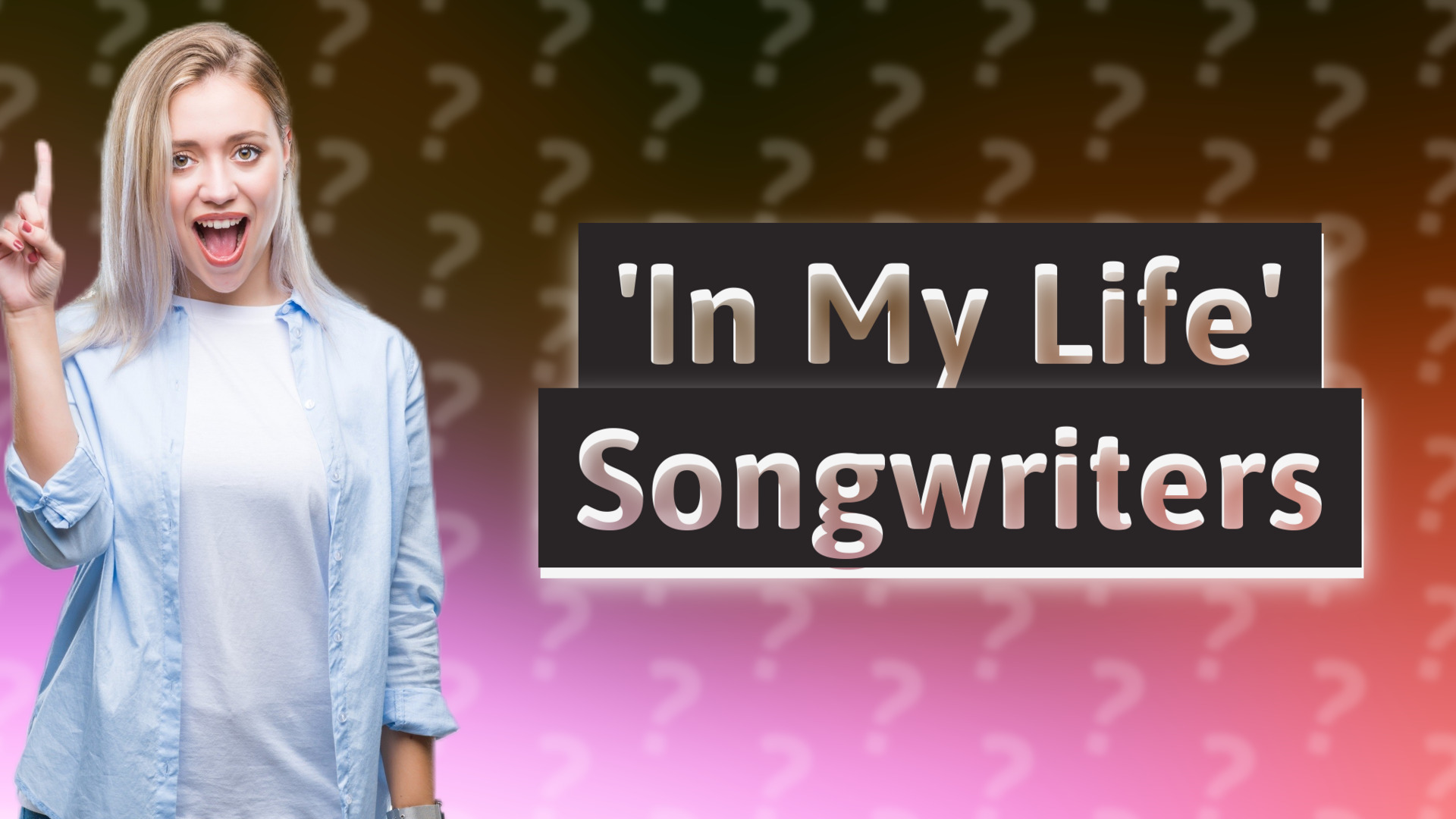 'In My Life' Songwriters