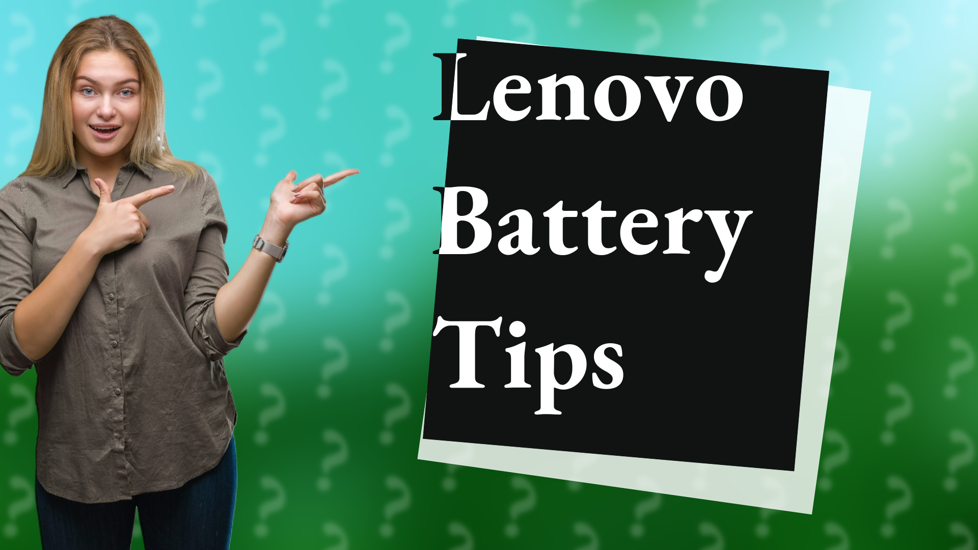 Lenovo Battery Tips