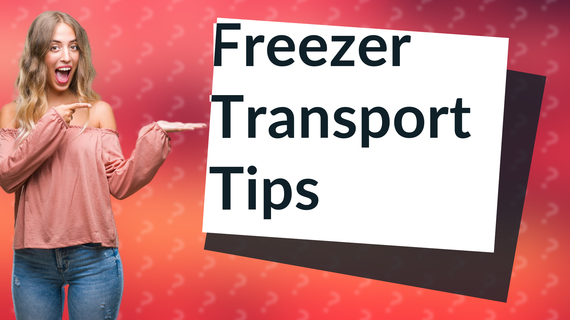 Freezer Transport Tips