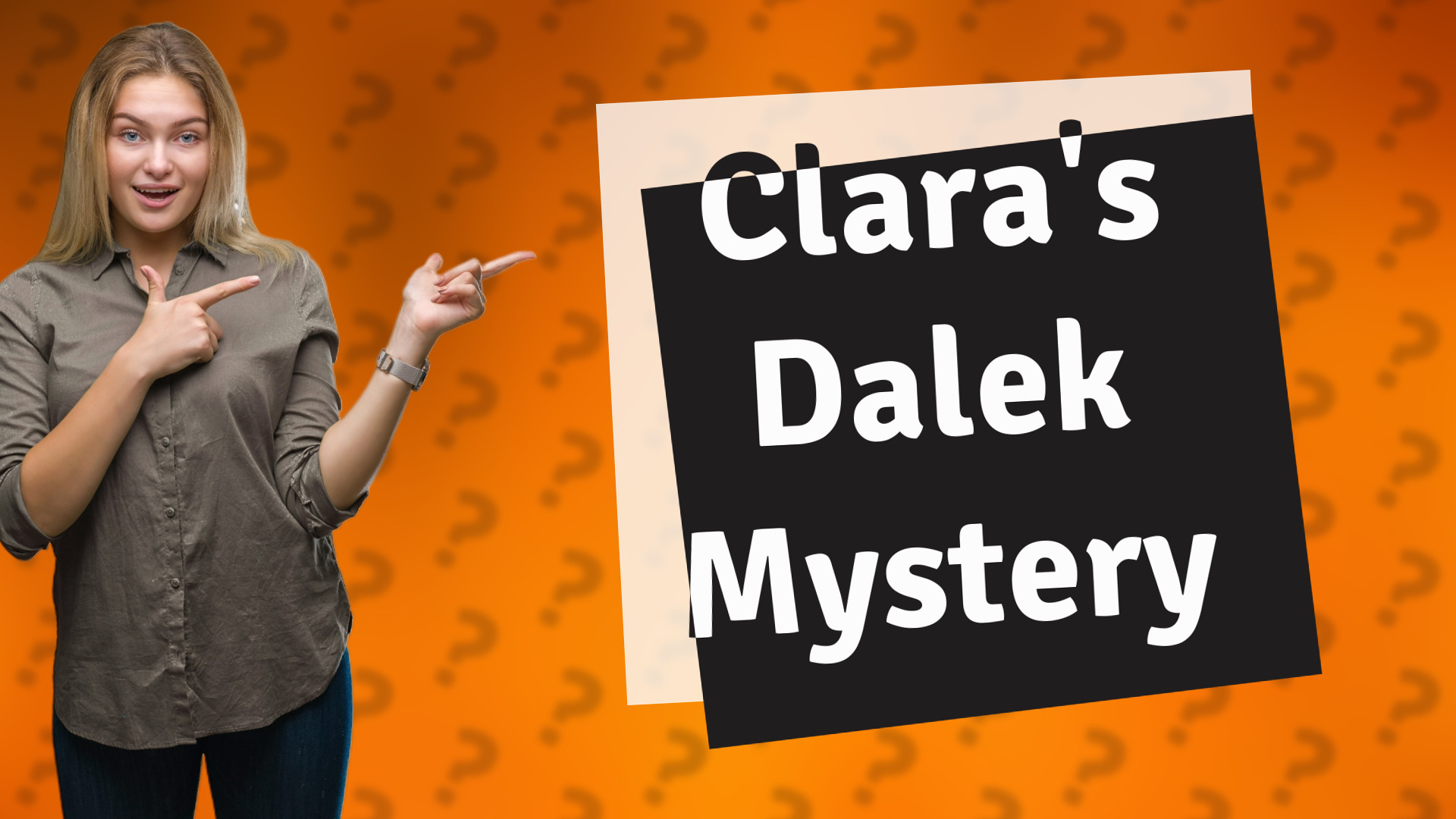Clara's Dalek Mystery
