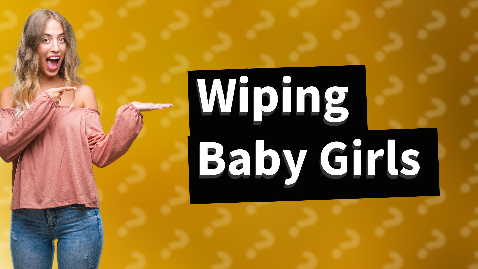 Wiping Baby Girls