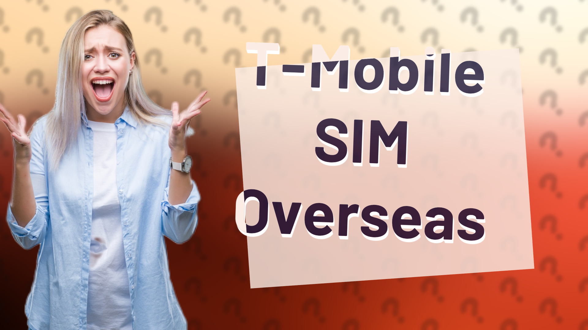 T-Mobile SIM Overseas
