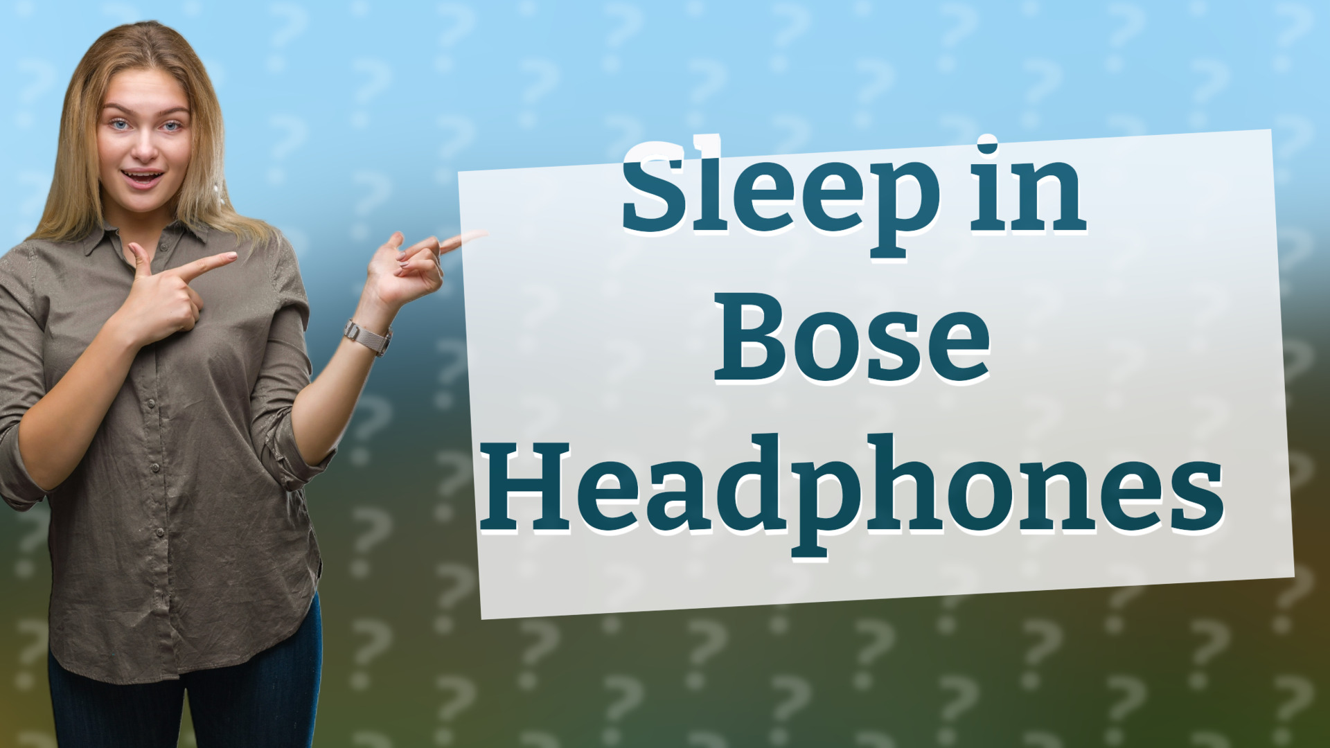 Sleep in Bose Headphones