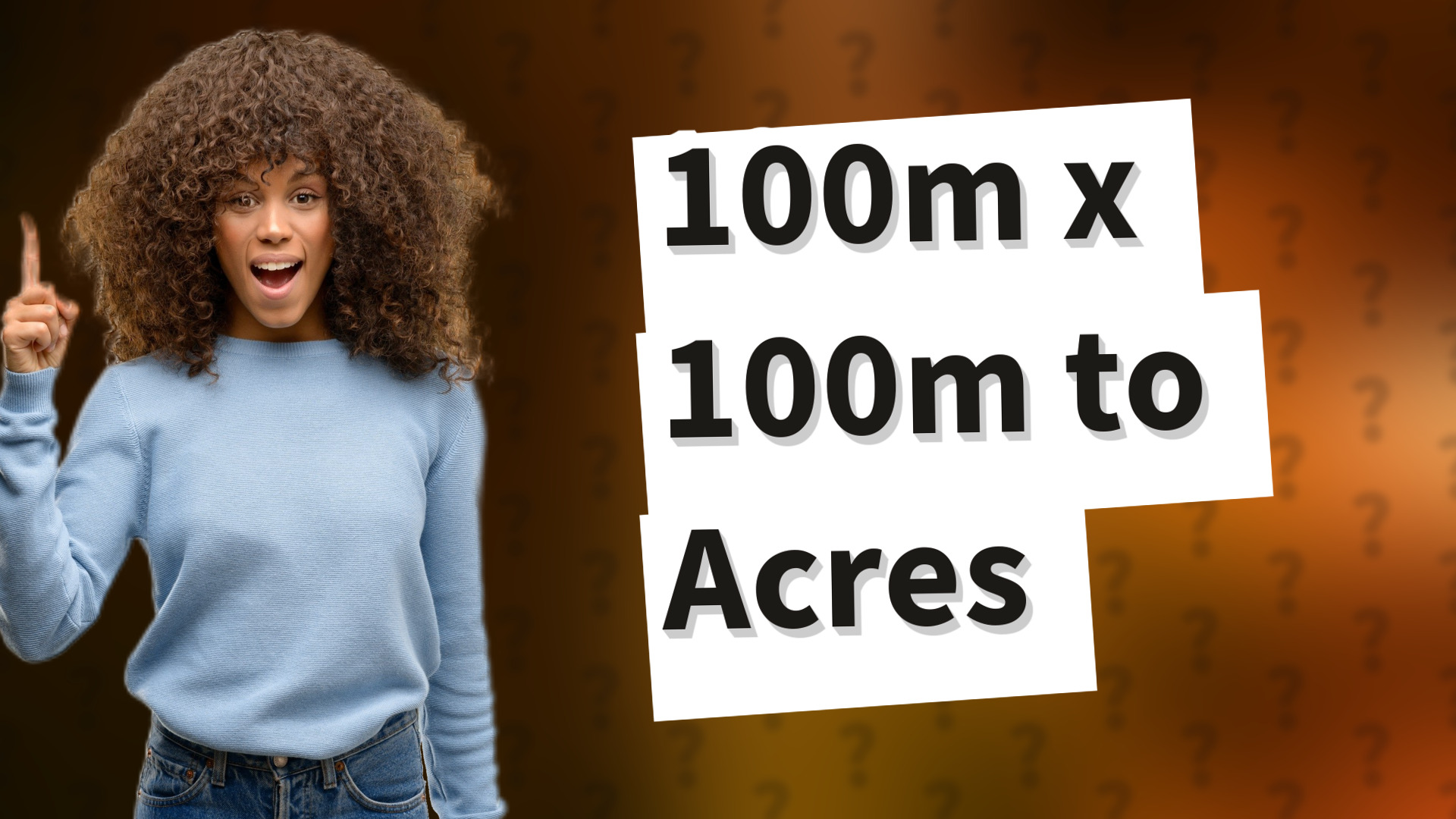 100m x 100m to Acres