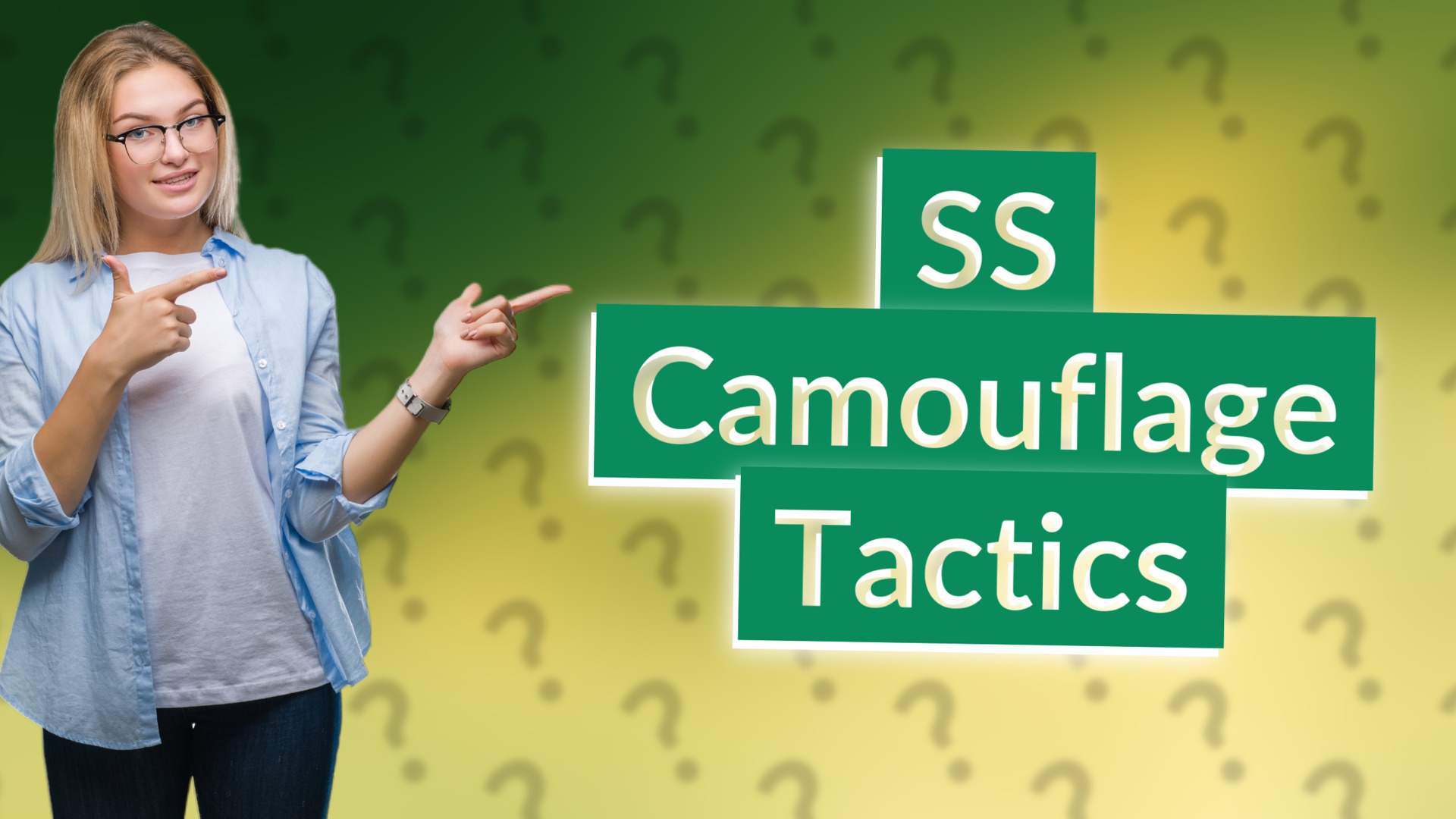 SS Camouflage Tactics