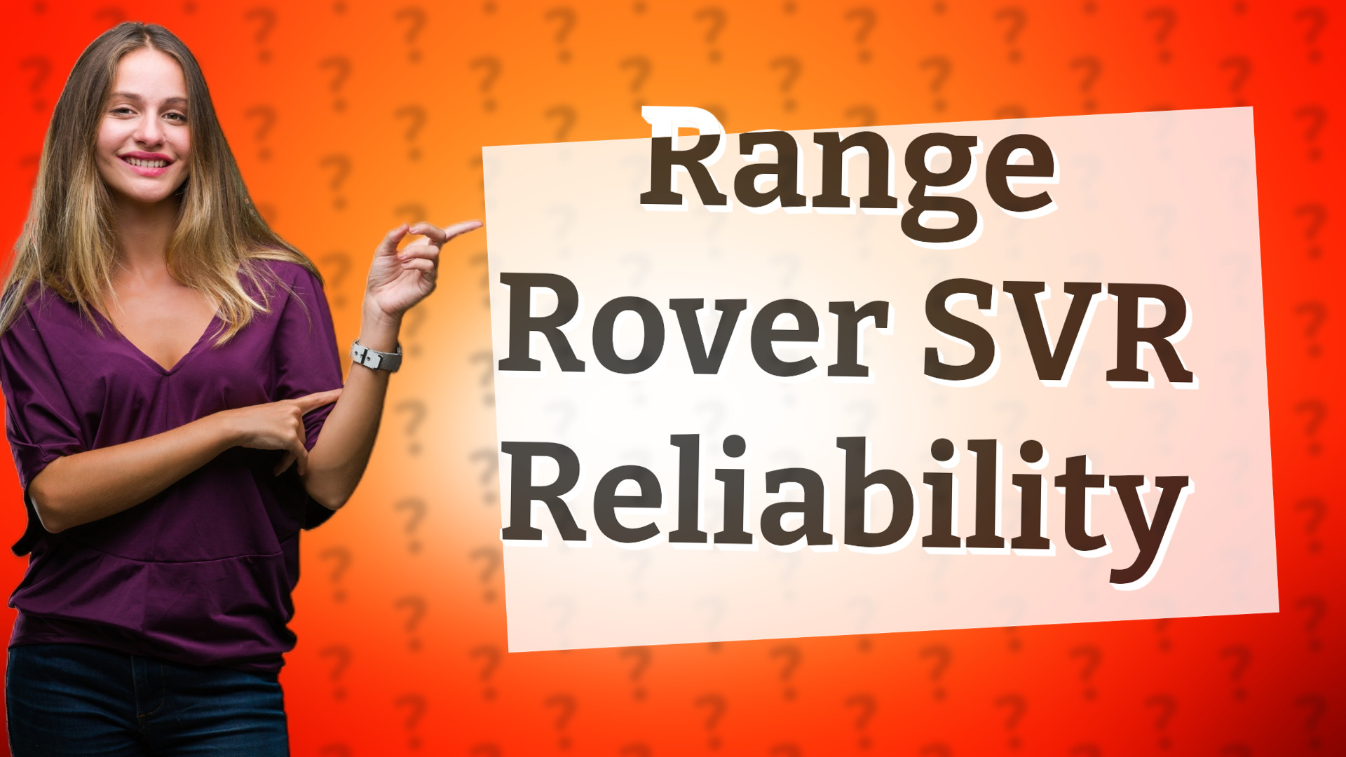 Range Rover SVR Reliability