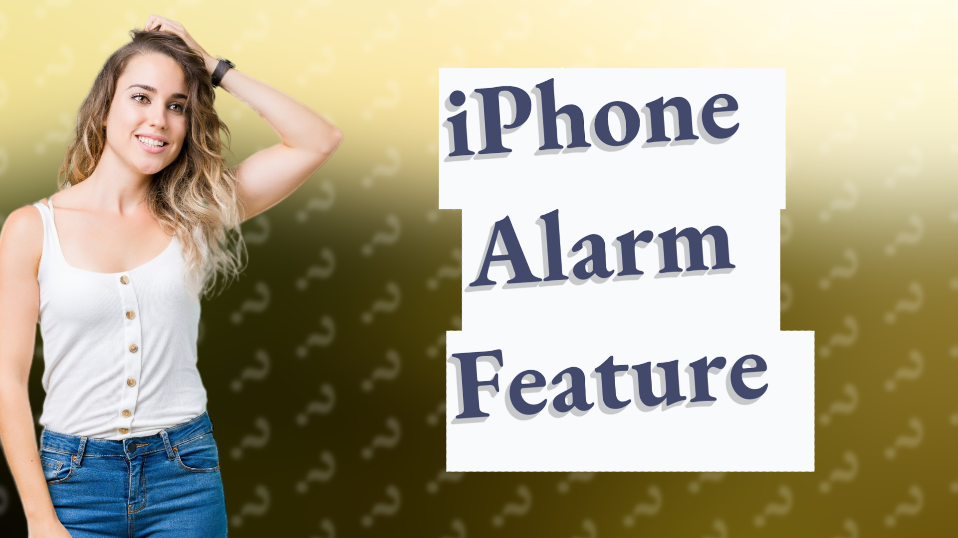 iPhone Alarm Feature