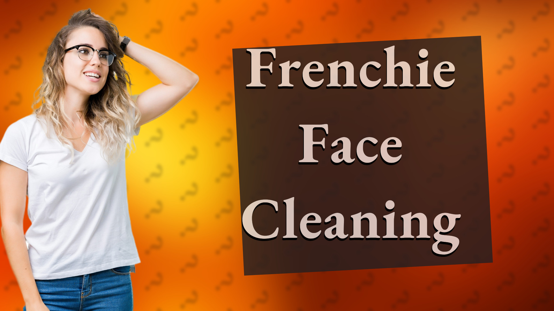 Frenchie Face Cleaning