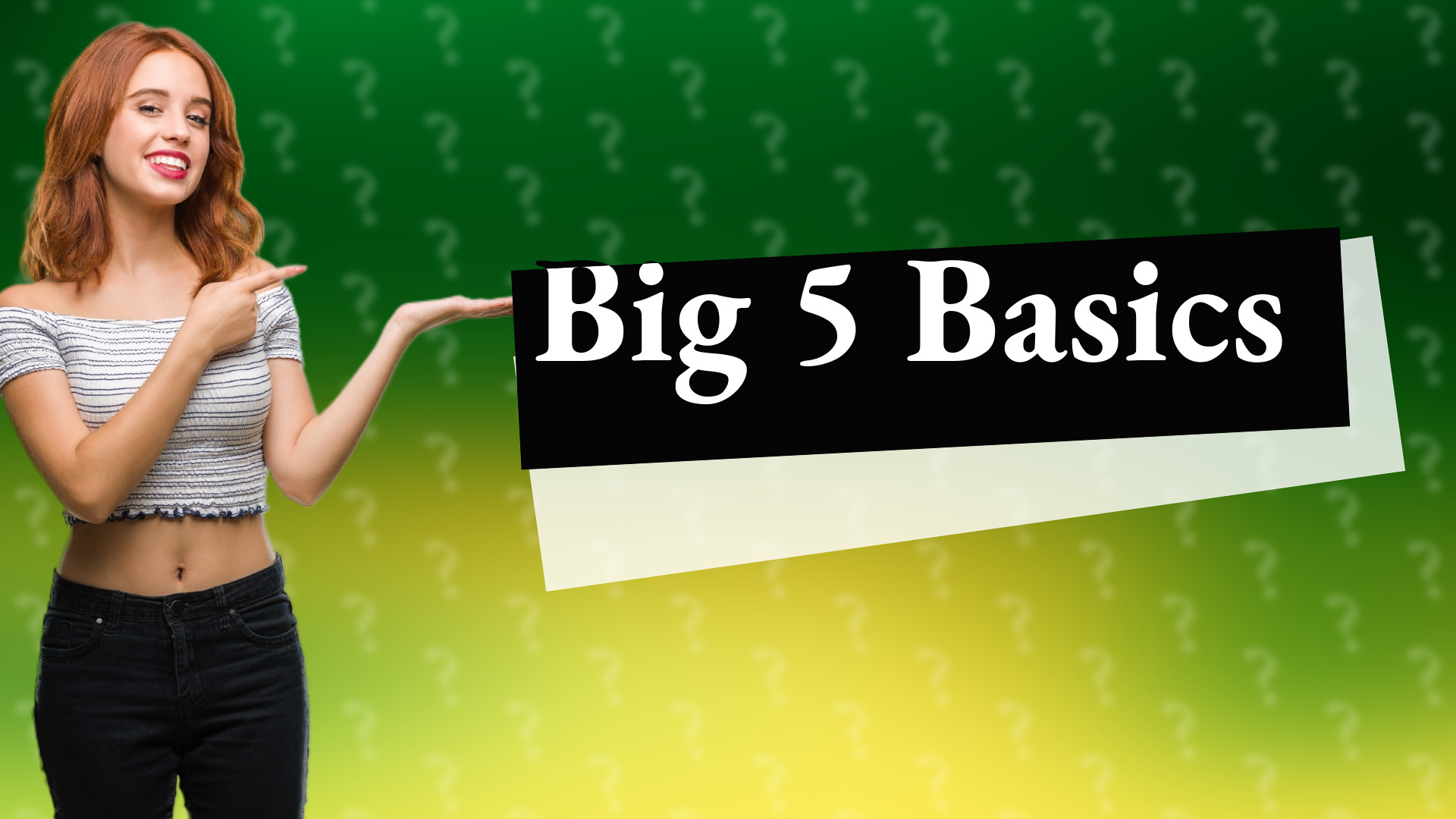 Big 5 Basics