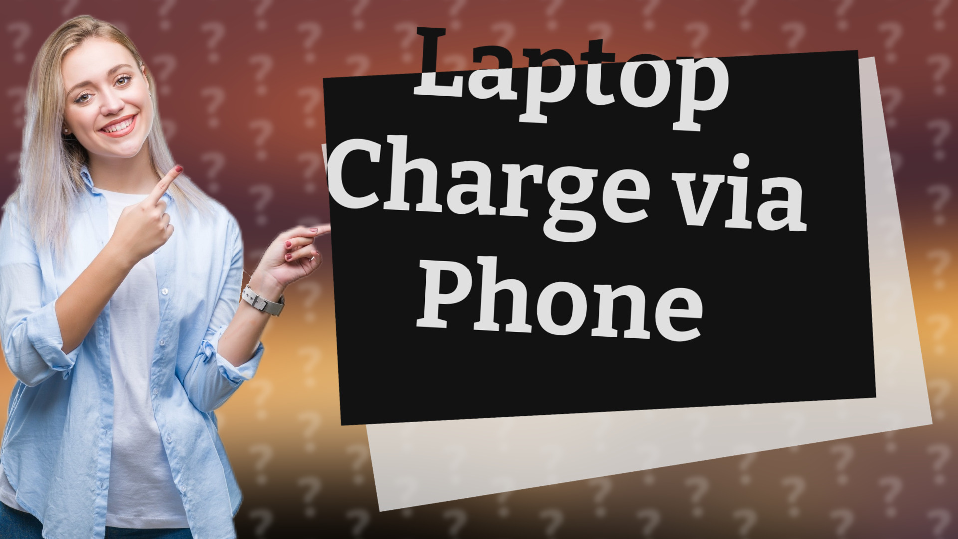 Laptop Charge via Phone
