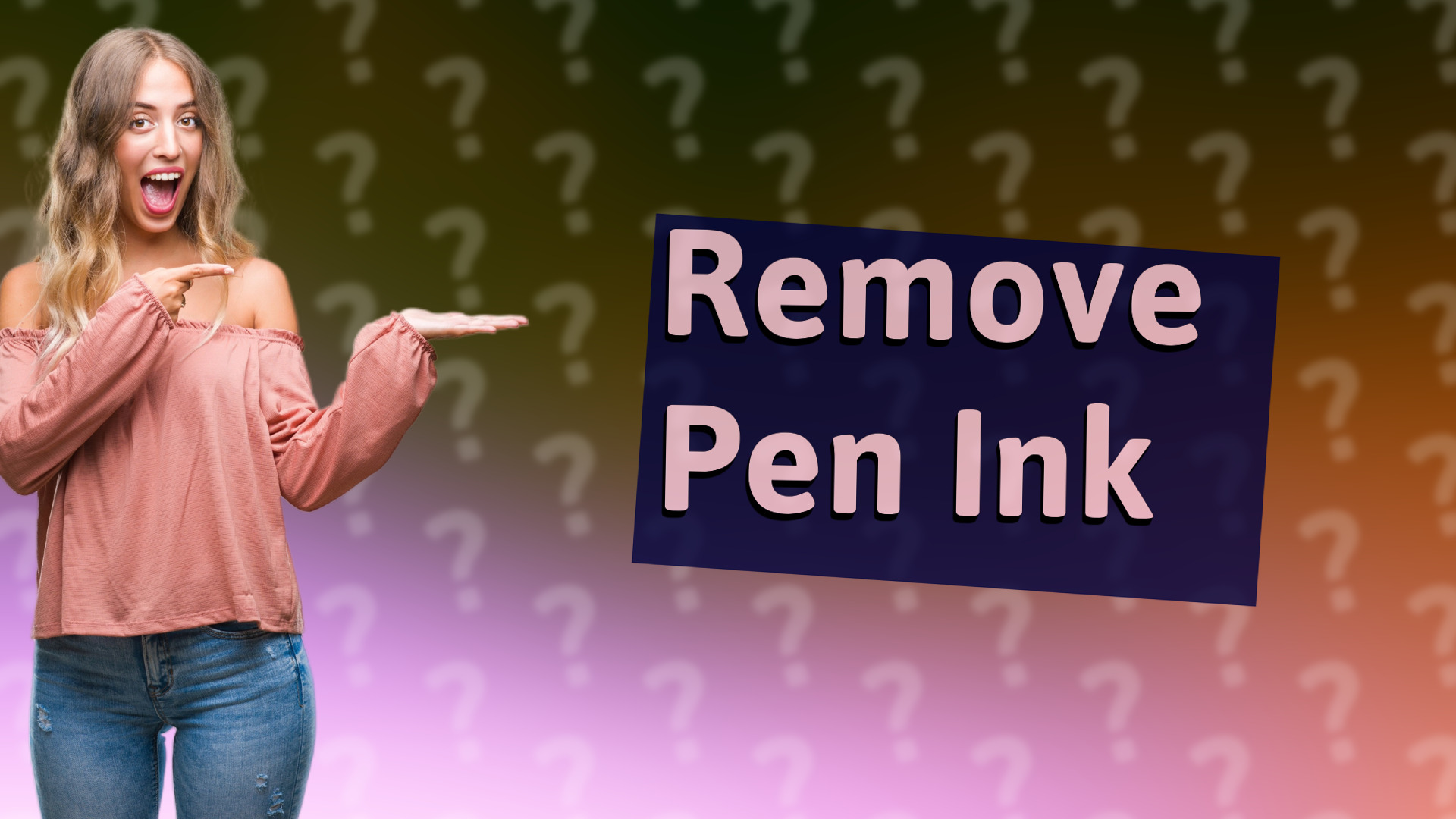 Remove Pen Ink