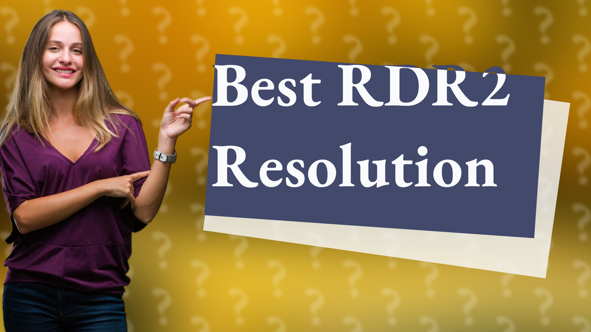 Best RDR2 Resolution