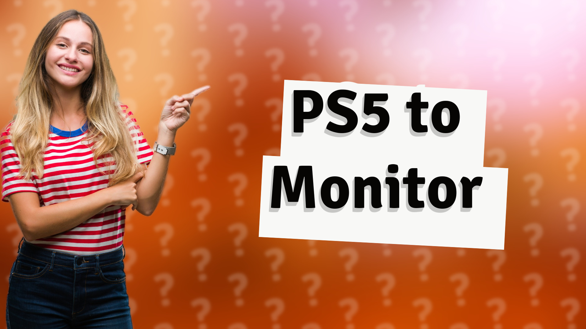 PS5 to Monitor