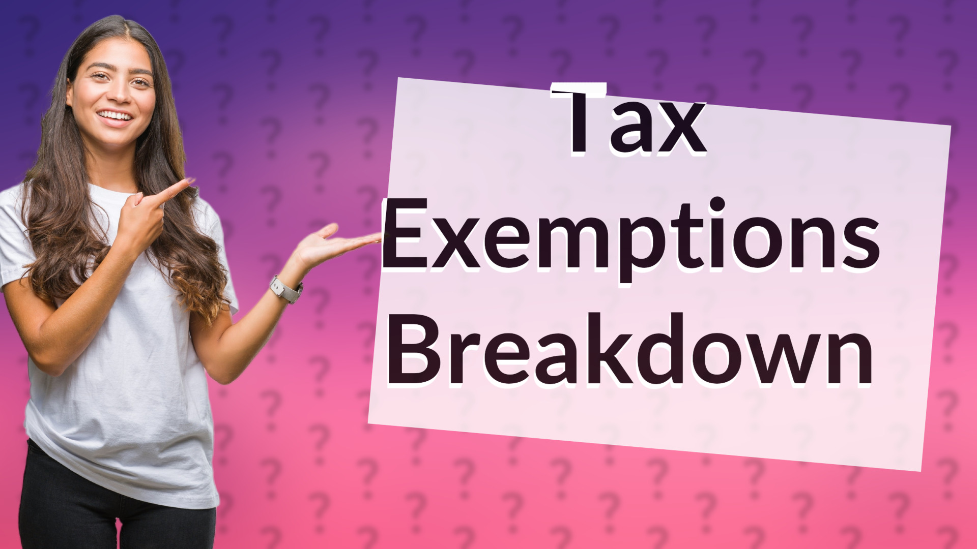 Tax Exemptions Breakdown