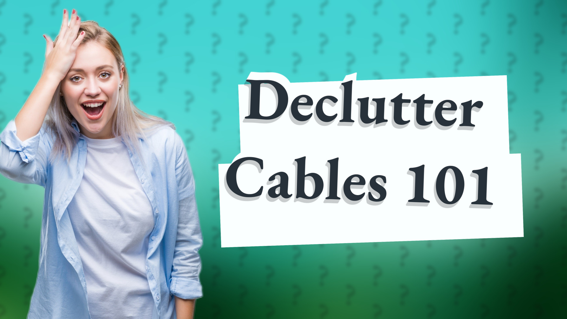 Declutter Cables 101