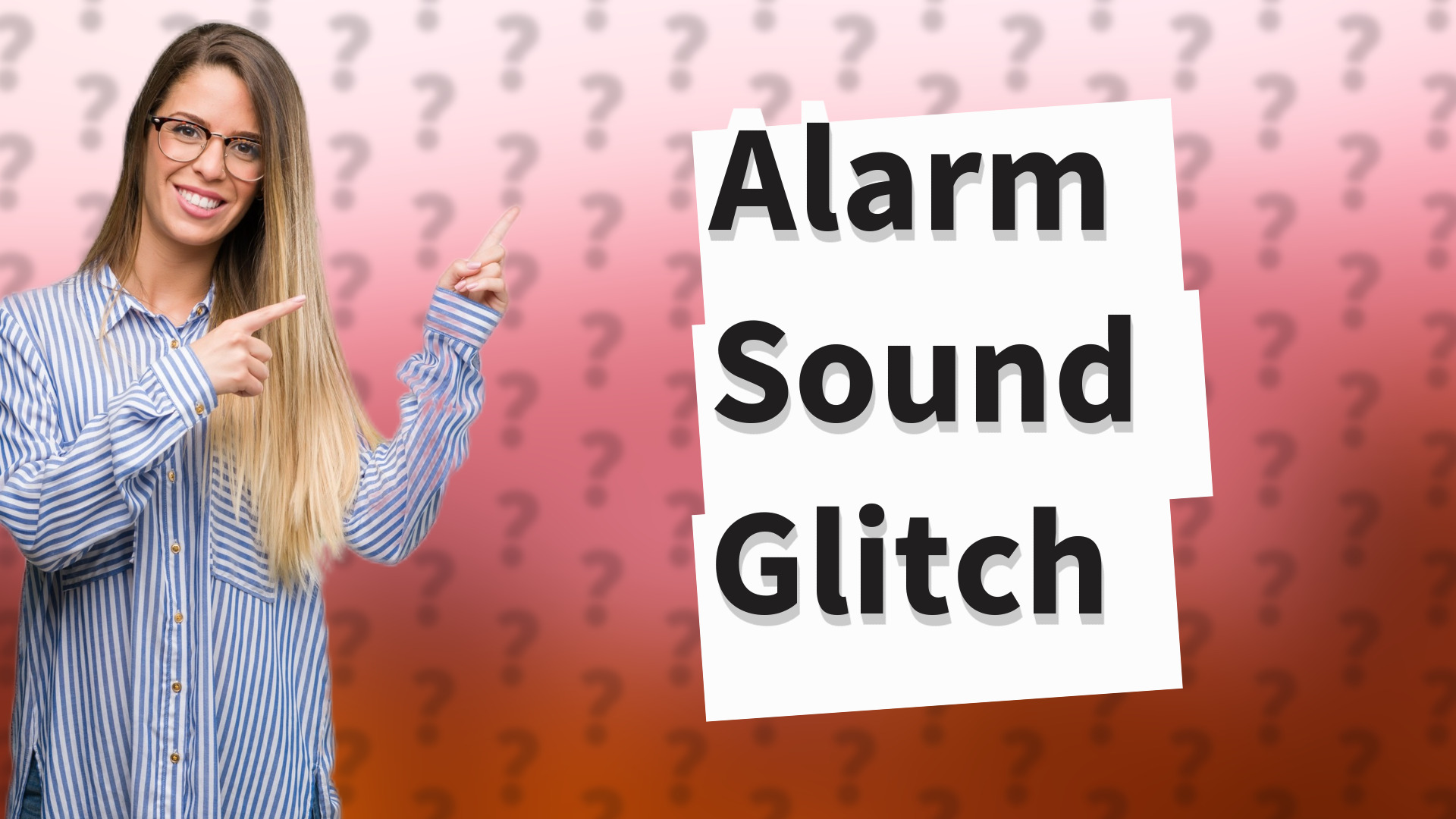 Alarm Sound Glitch