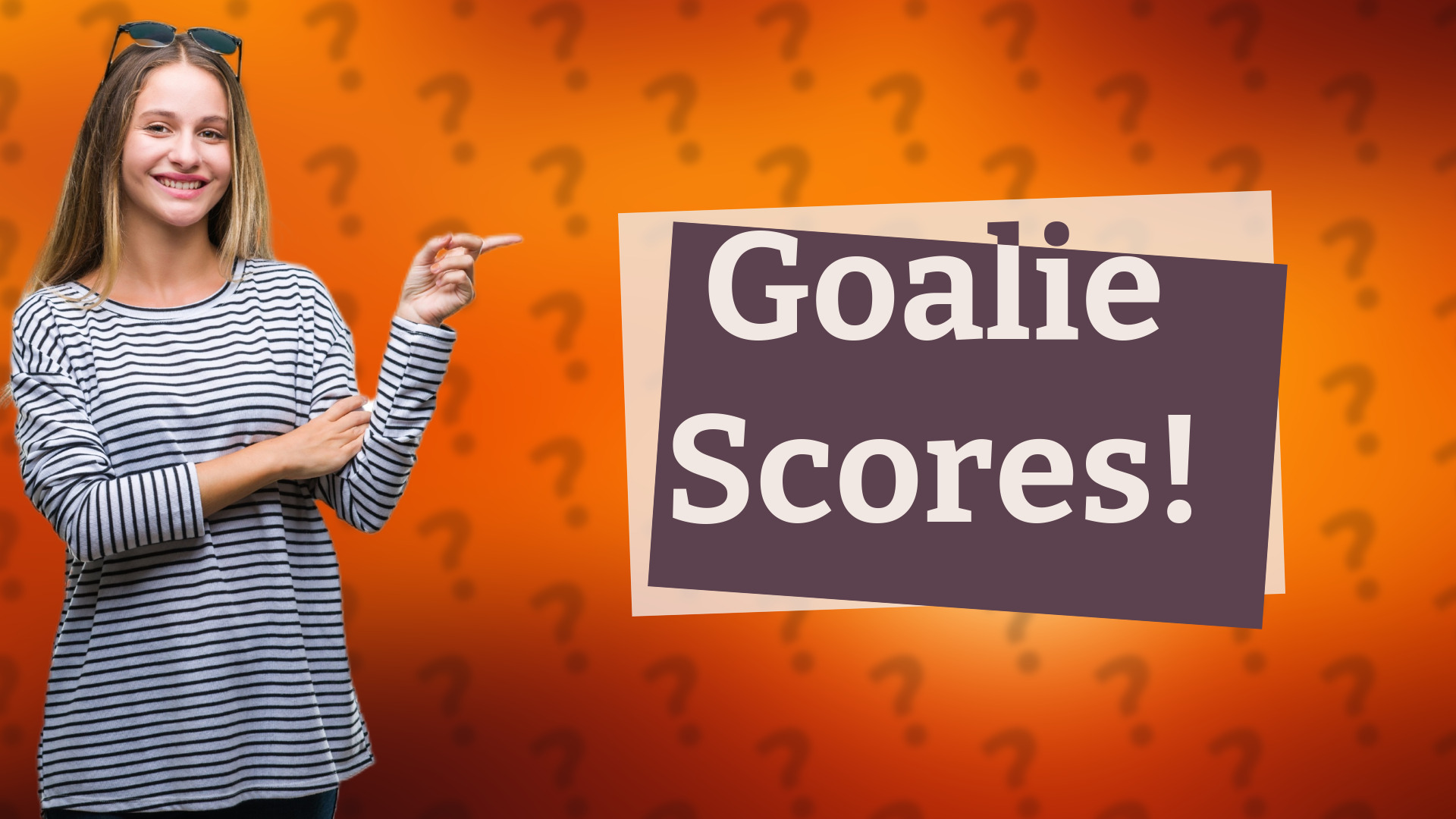 Goalie Scores!