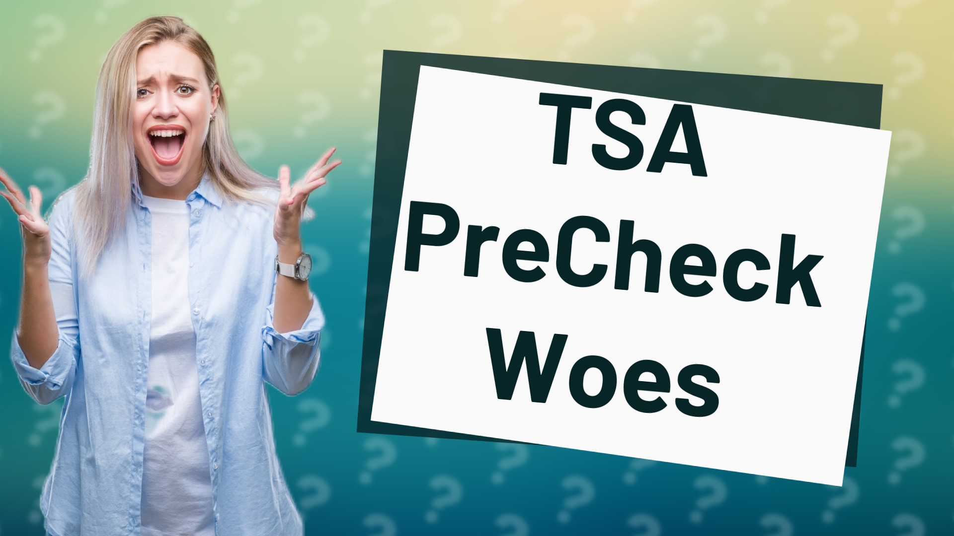 TSA PreCheck Woes