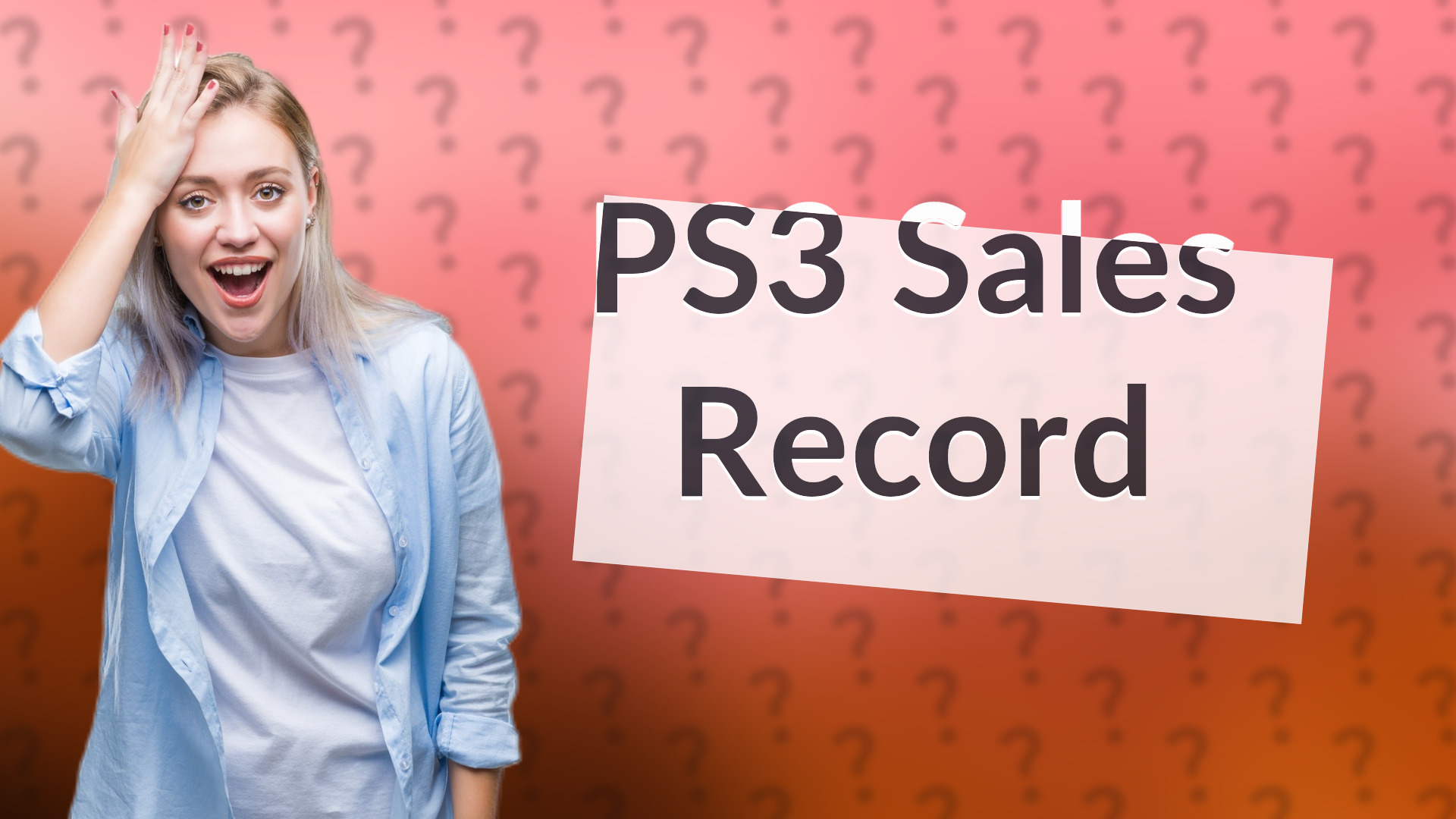 PS3 Sales Record