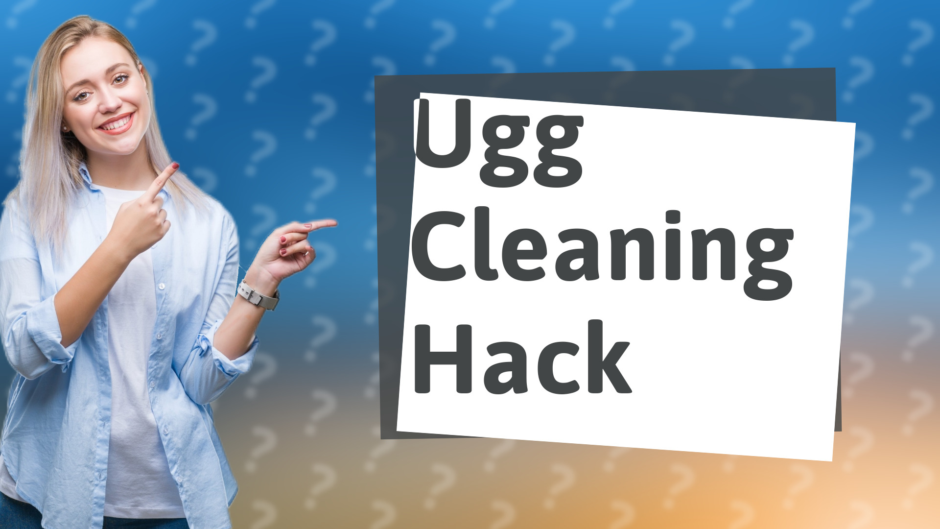 Ugg Cleaning Hack