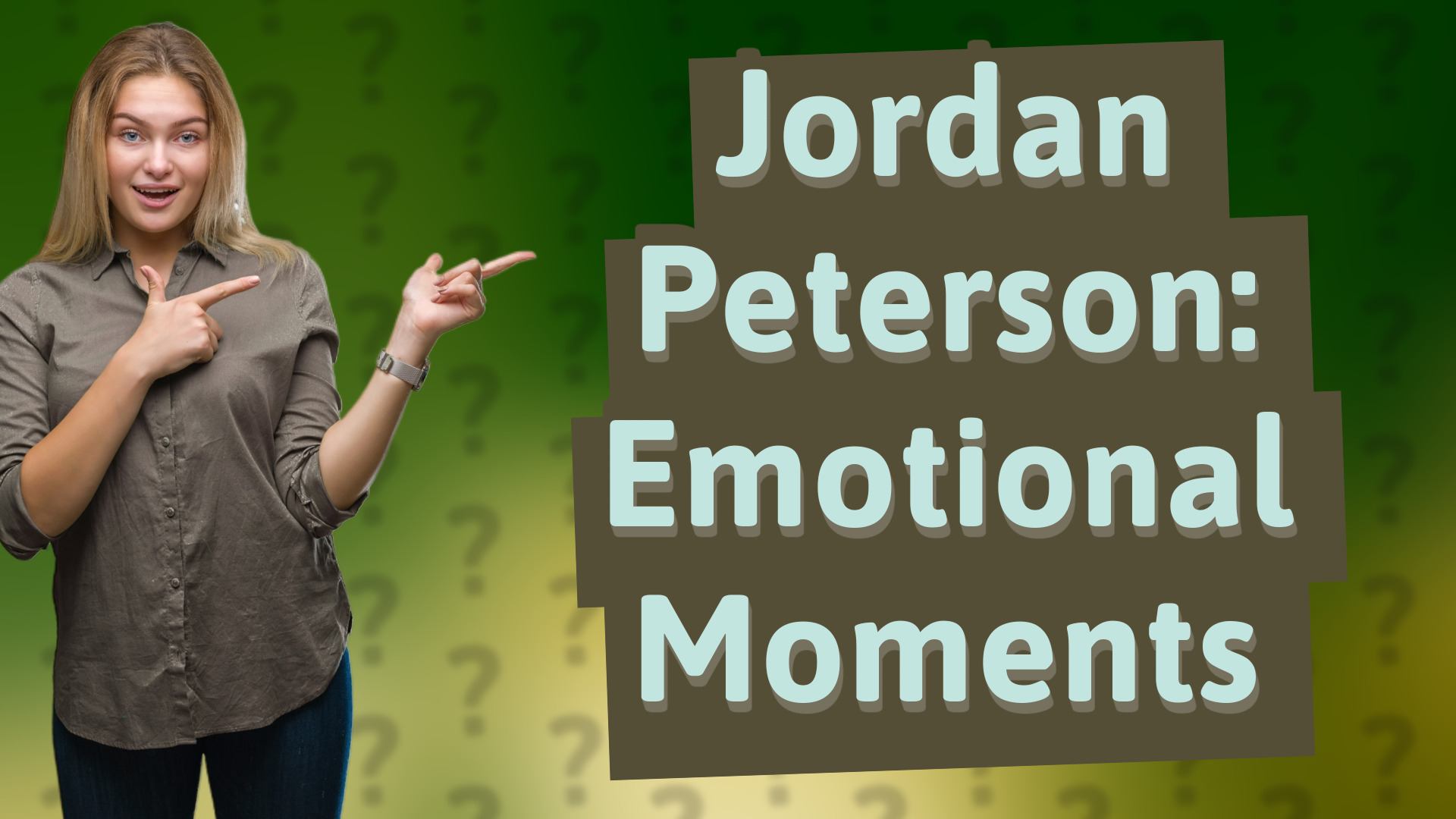 Jordan Peterson: Emotional Moments