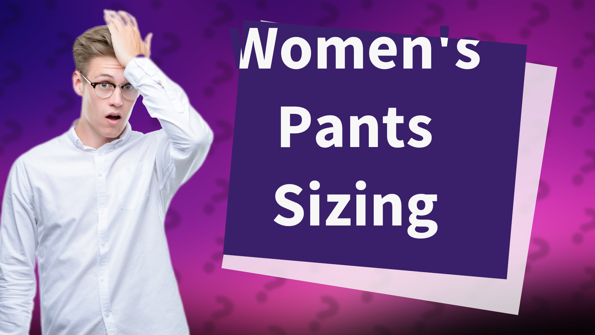 Women's Pants Sizing