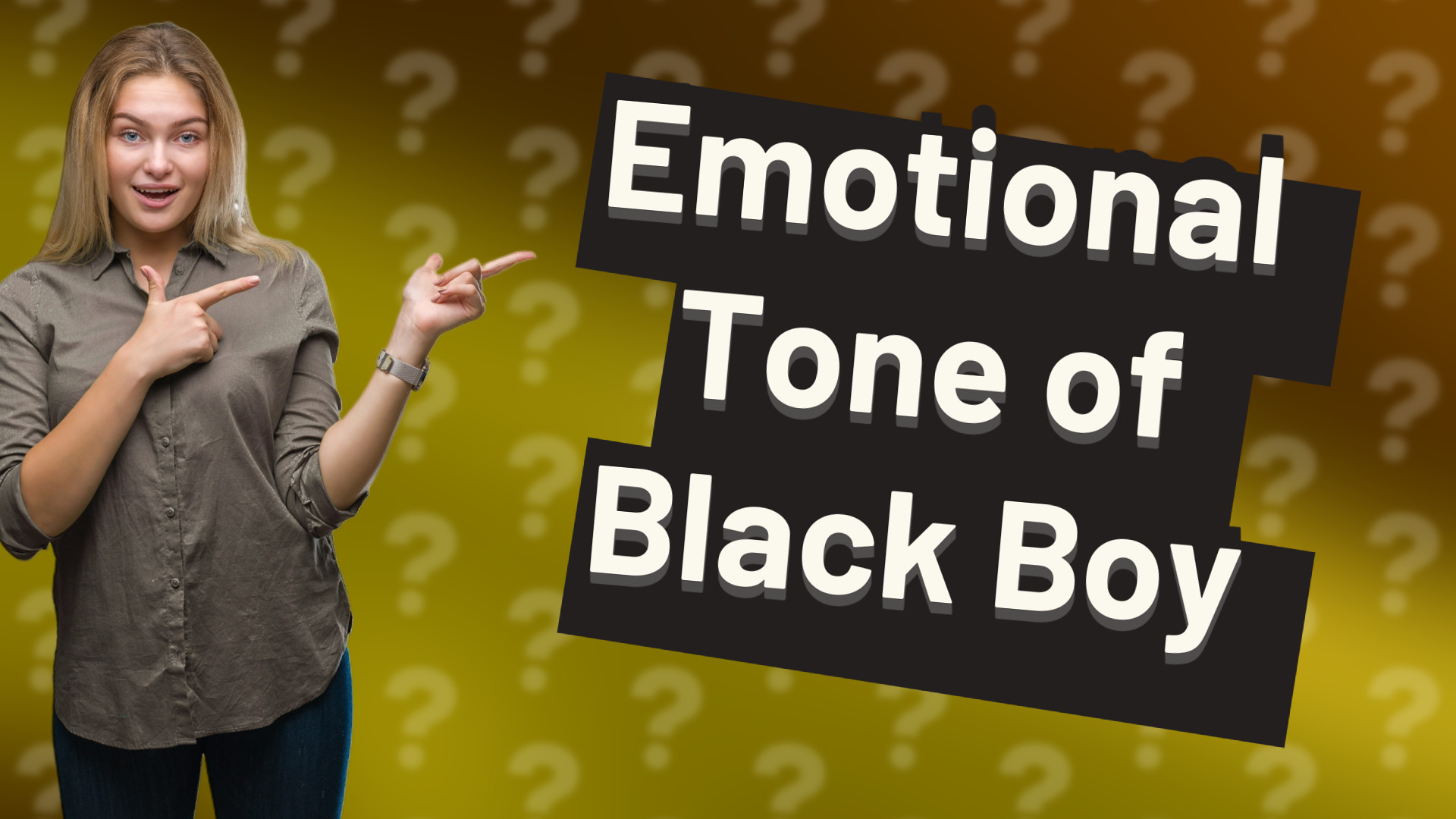 Emotional Tone of Black Boy