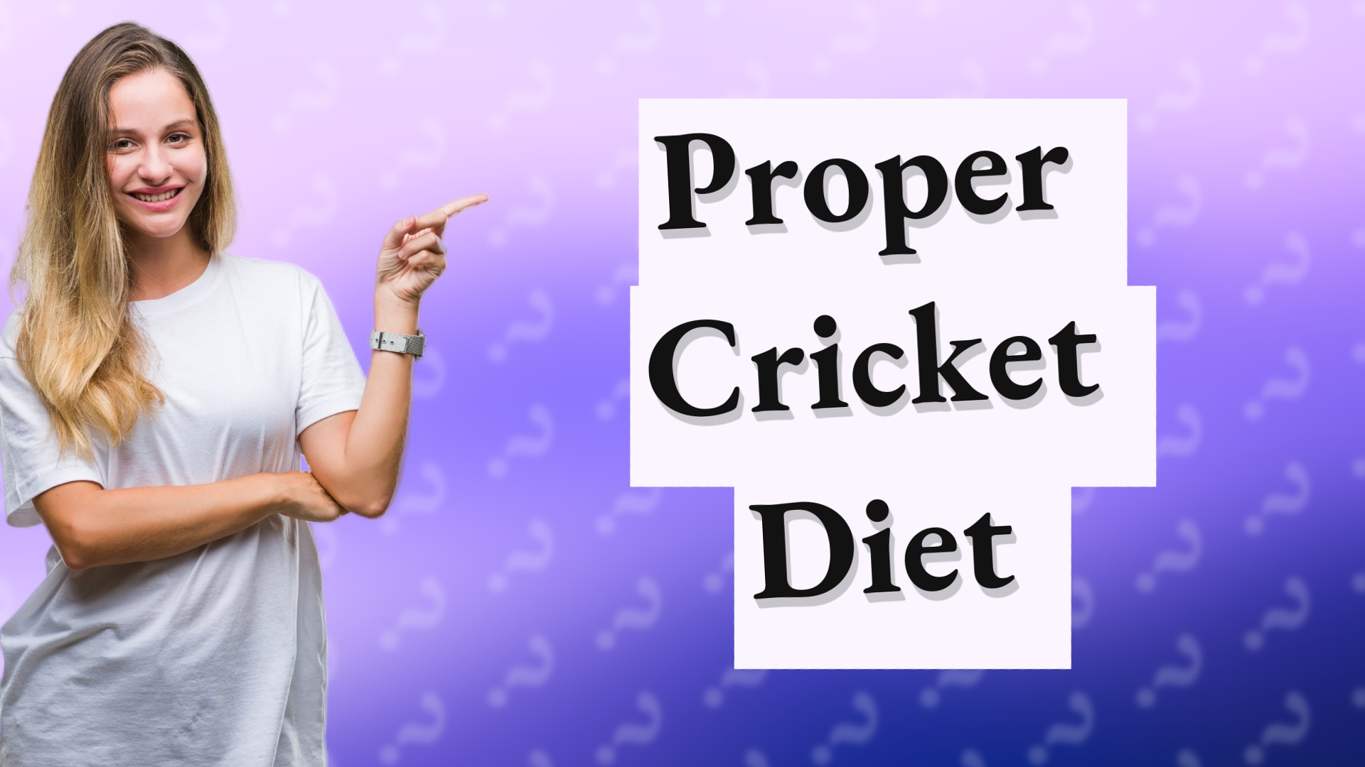 Proper Cricket Diet